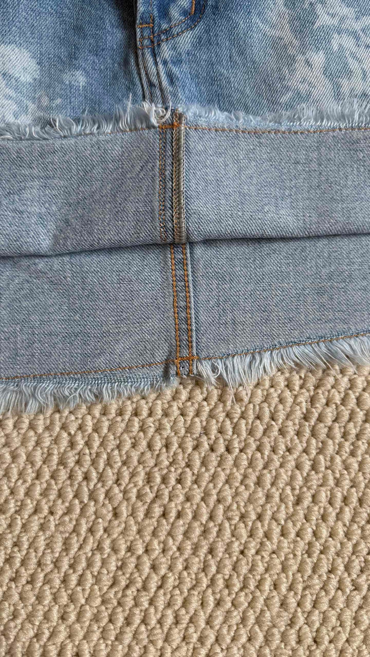 Dior 2026 Denim Mini Skirt Blue Cotton 756846
