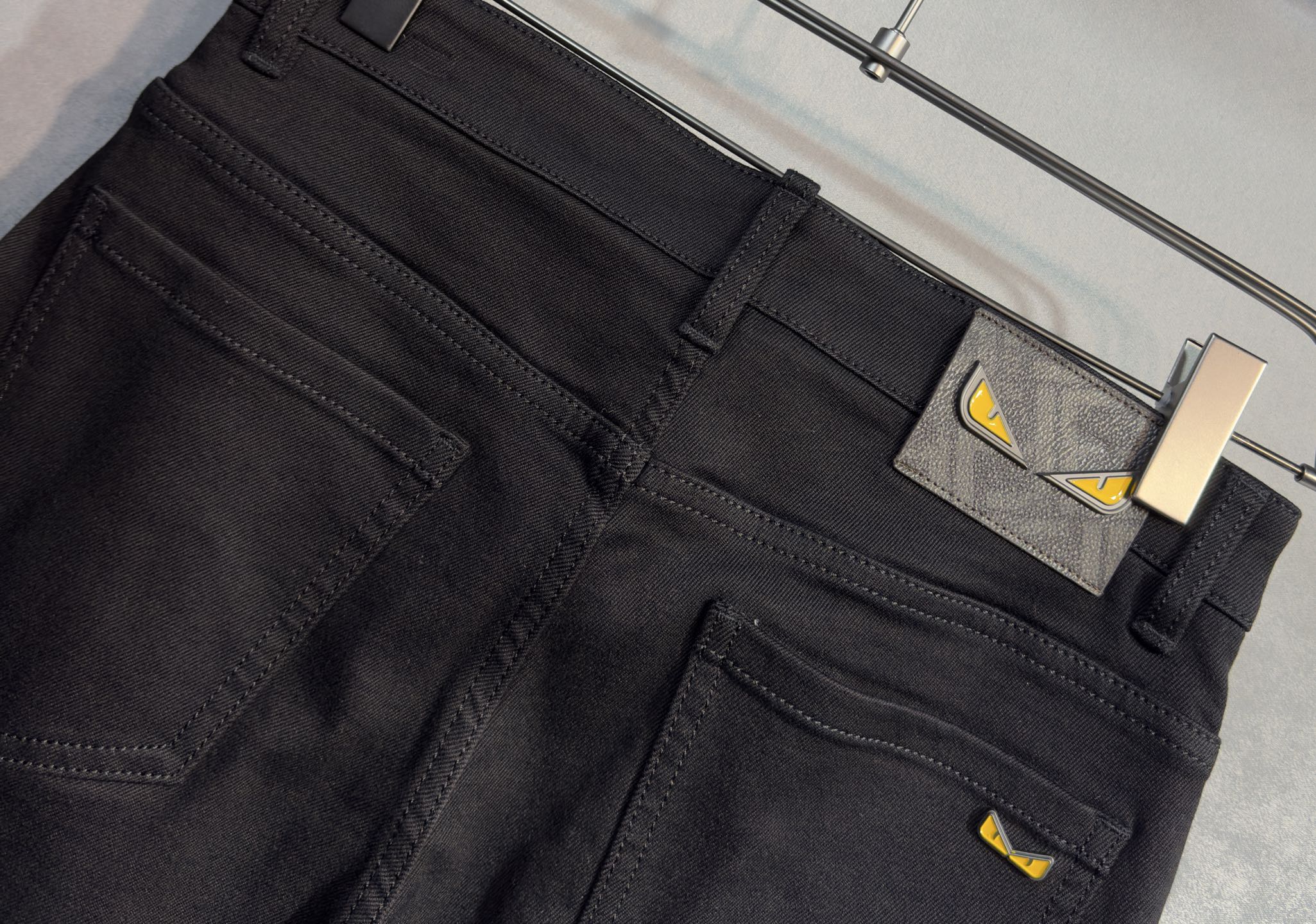 Fendi 2026 Men's Jeans Black Denim 737208