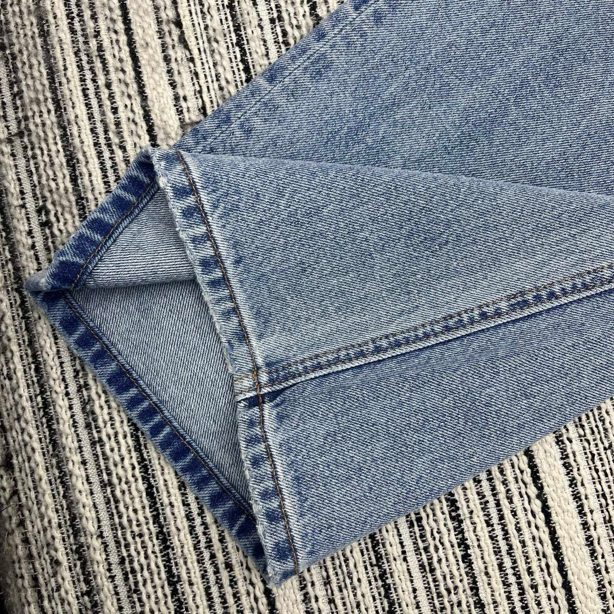 Prada 2026 Wide-Leg Pants Jean Light Blue Cotton 650356