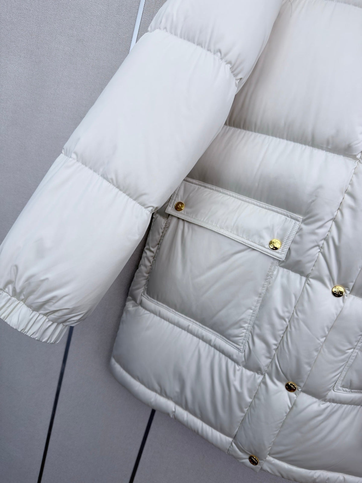 Celine 2026 Hooded Mid-Length Jacket Nylon Down 430240