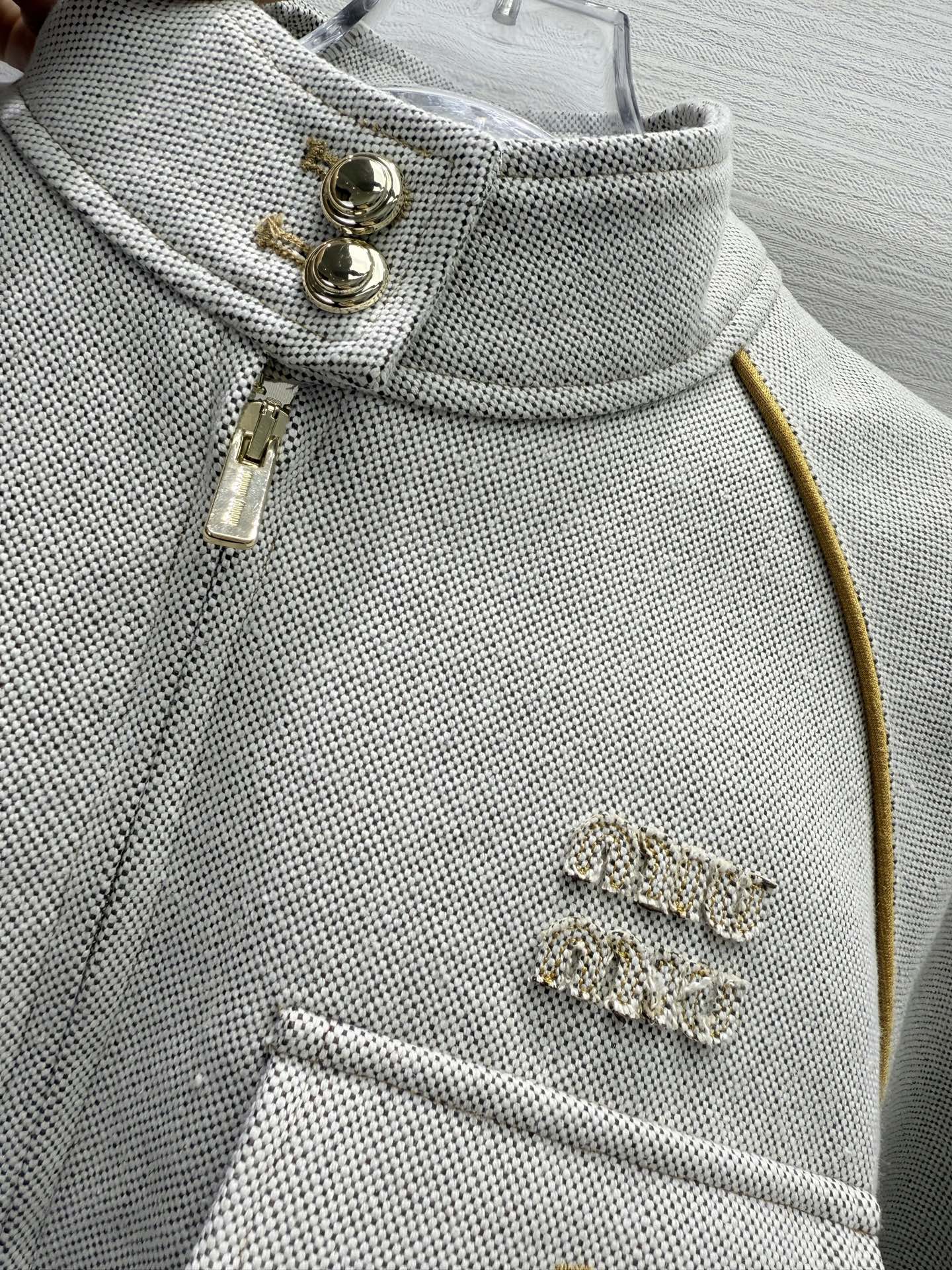 Miu Miu 25 Stand-up Collar Jacket Cotton 304185