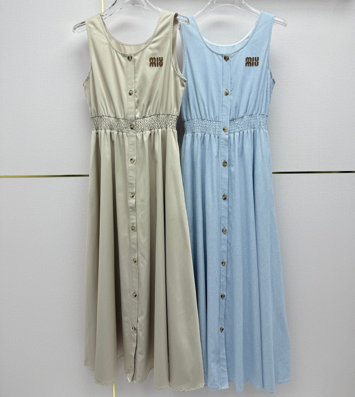 Miumiu 2026 Sleeveless Dress Cotton 396773