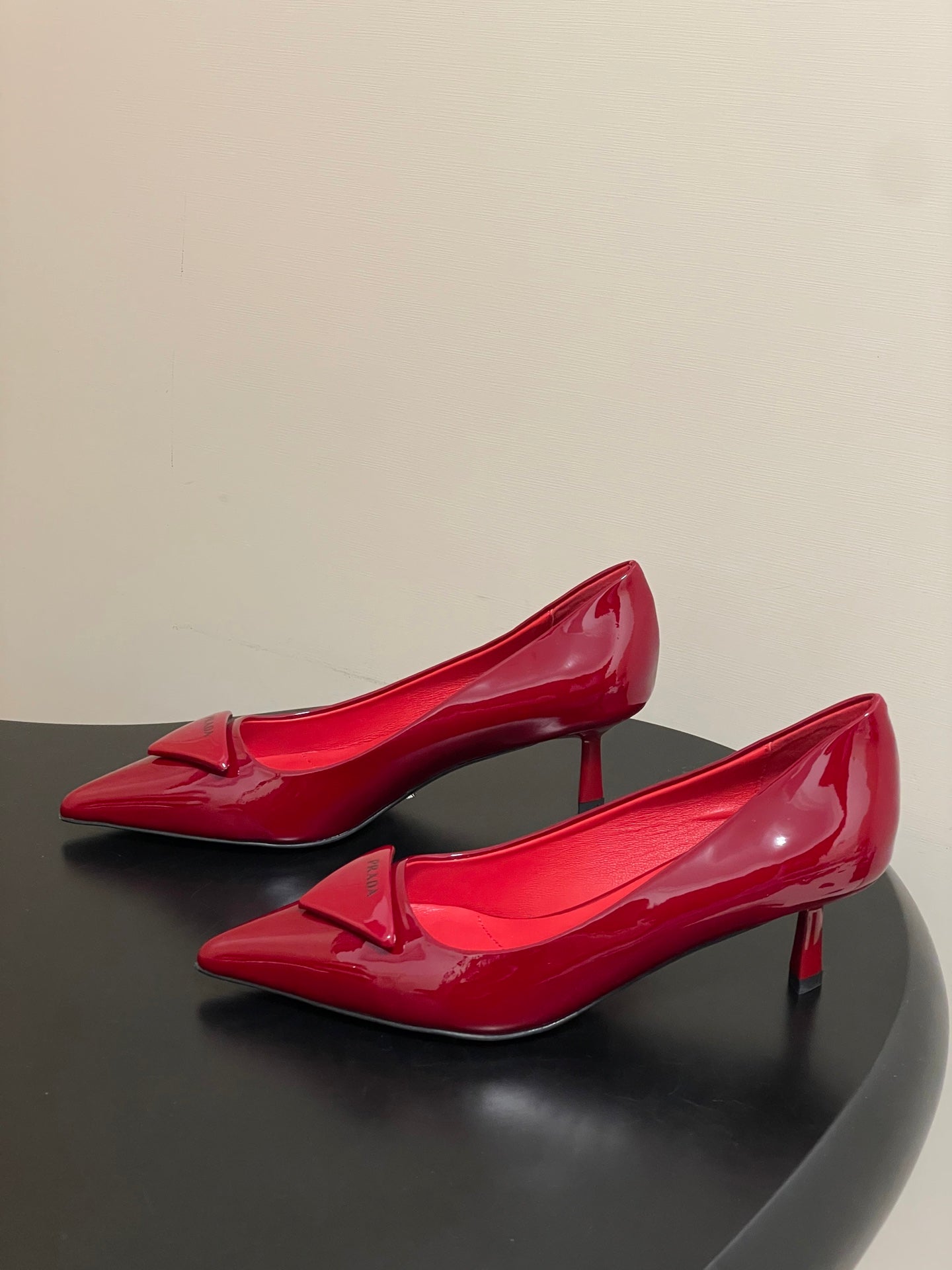 PRA 26SS Pointed Toe Heels Red Patent Leather 593835