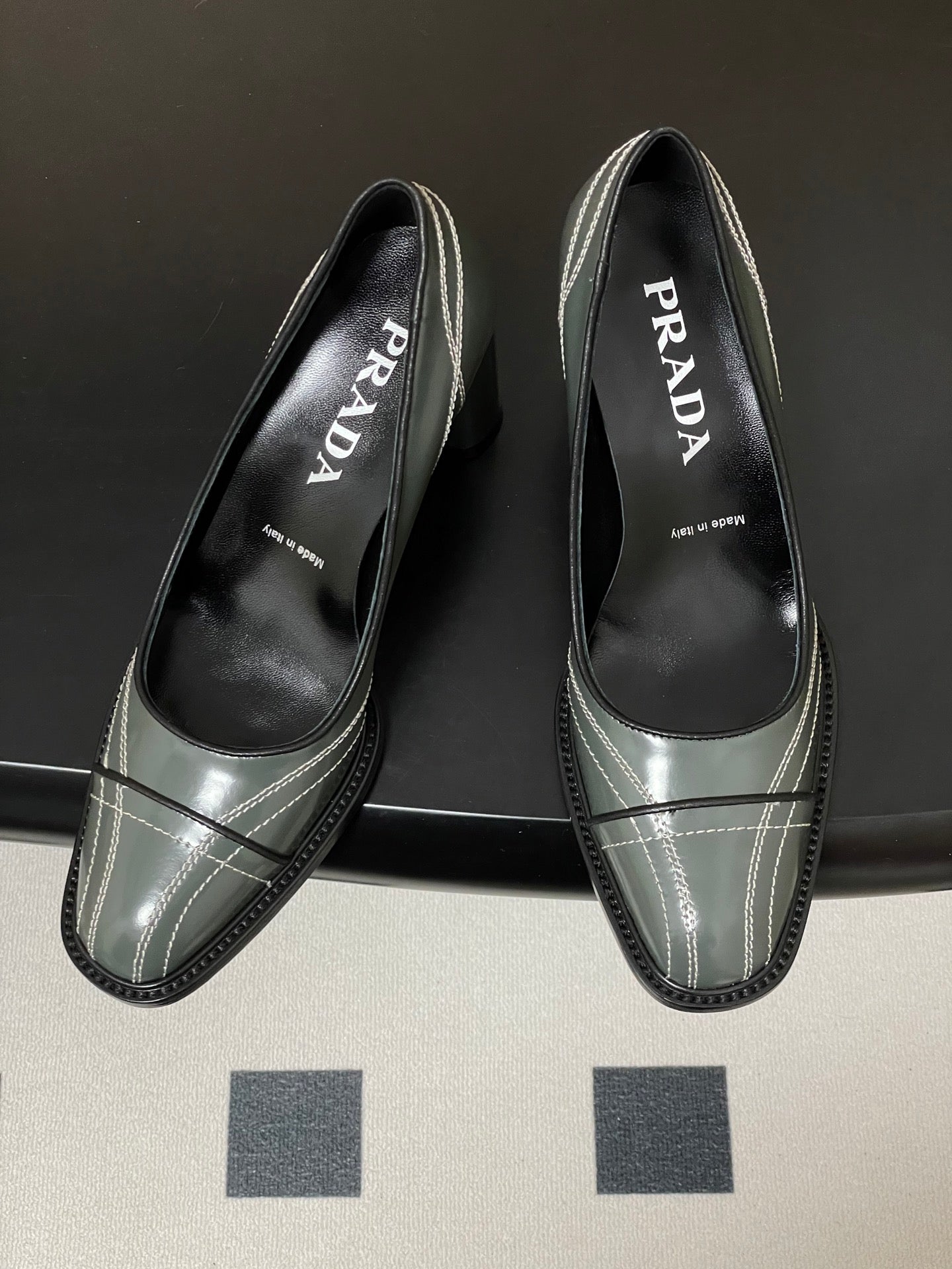 PRA 26SS Pump 70 Dark Olive Green Cowhide 593841