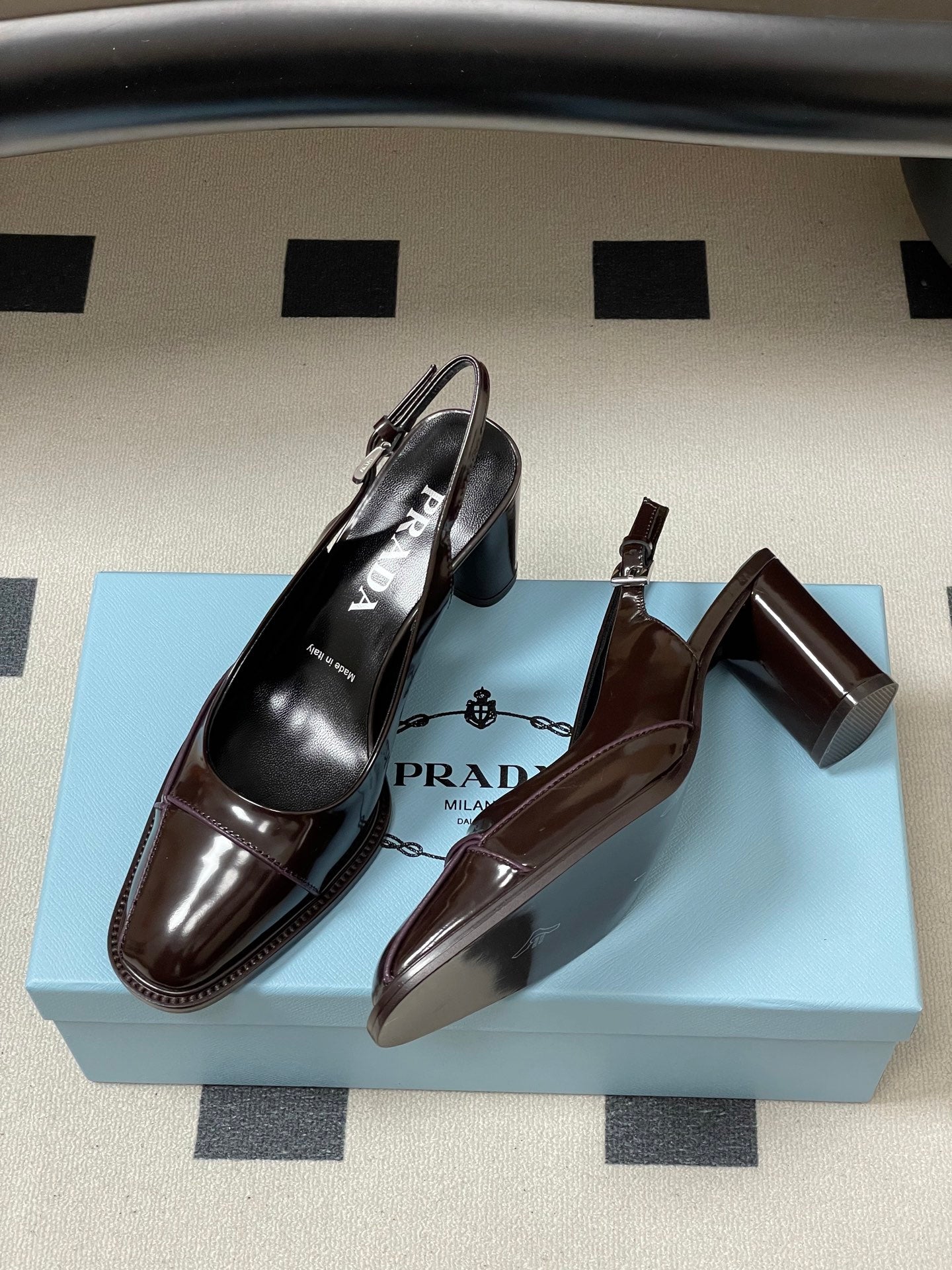 PRA 26SS Slingback 70 Chocolate Brown Cowhide 593845