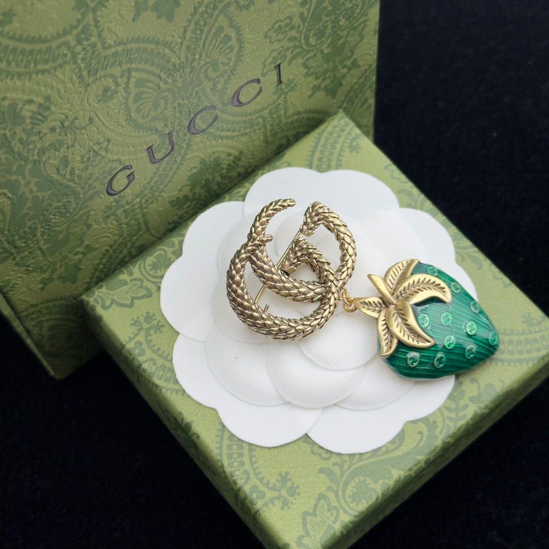 Gucci Brooch Gold 184032