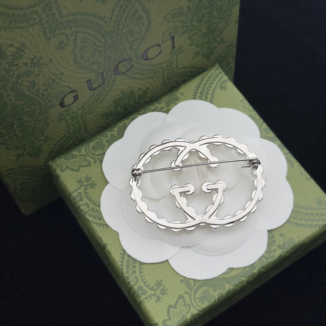 Gucci Brooch Silver 184412