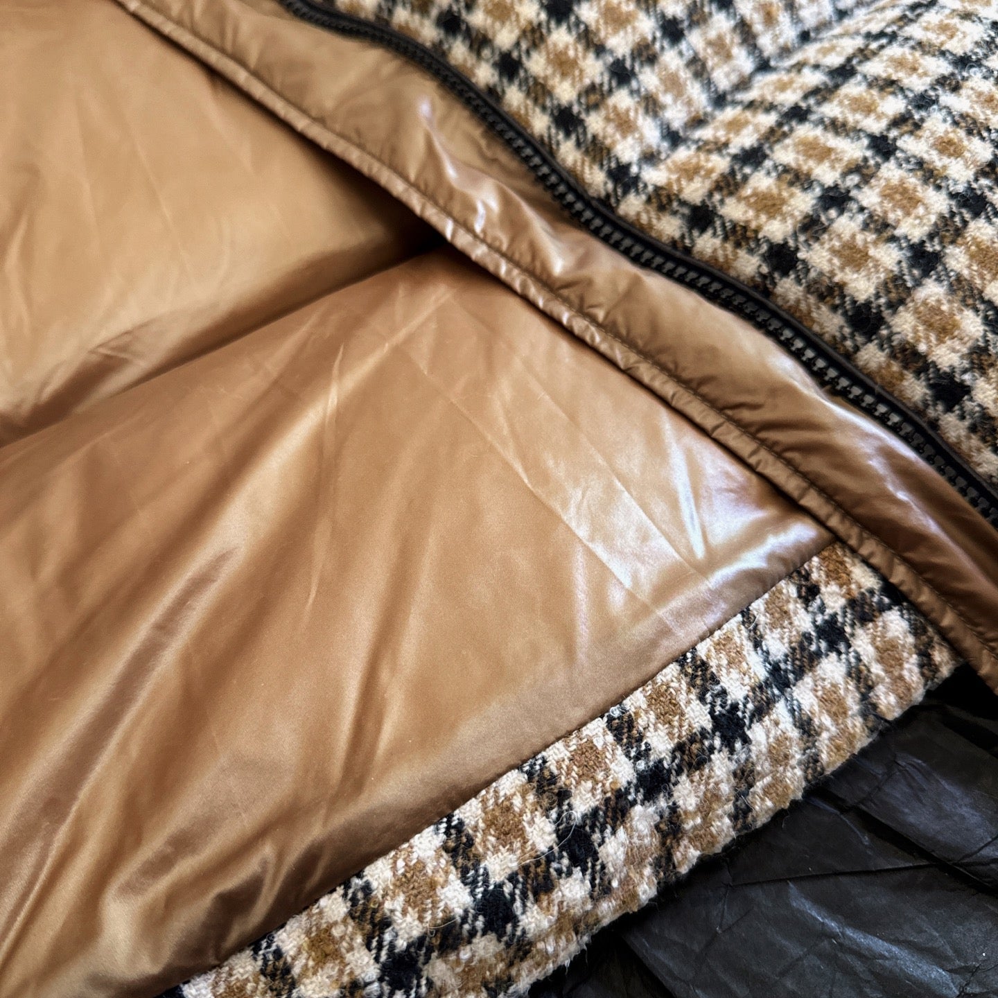 Moncler 2025 Keros Jacket Beige Mix Color Wool Down