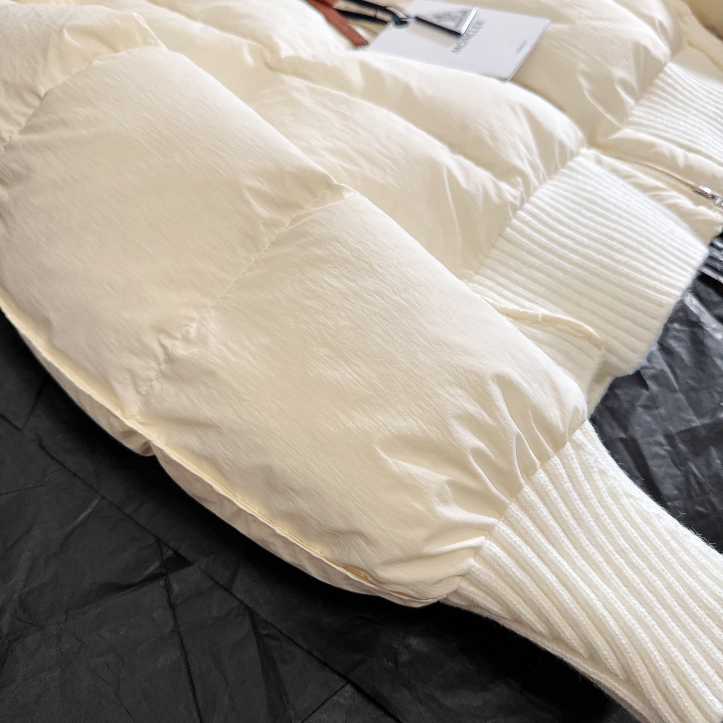 Moncler 2025 Jadeite jacket Off-white Down Wool