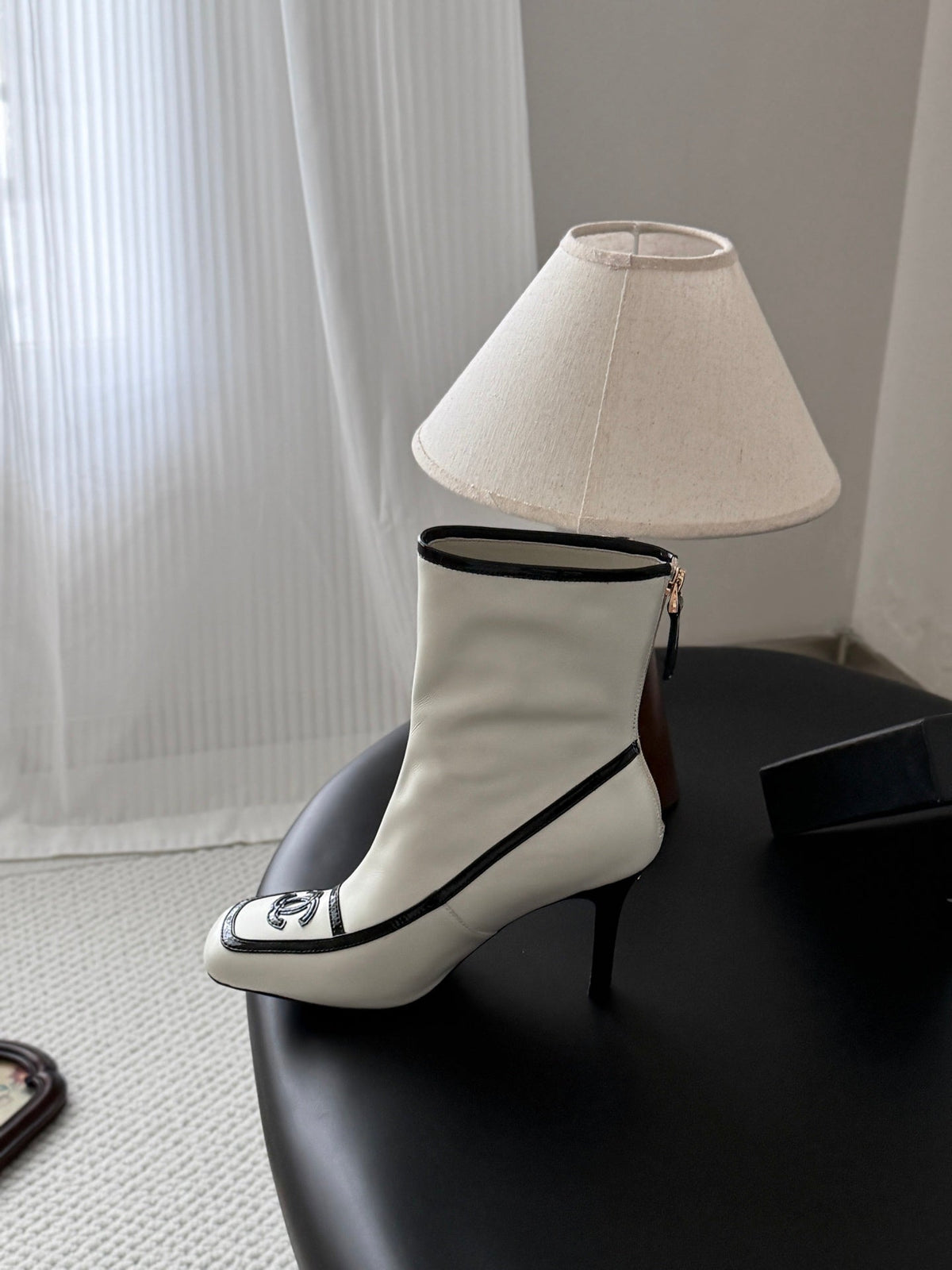 Chanel 2026 Square Toe Ankle Boots Leather 127908