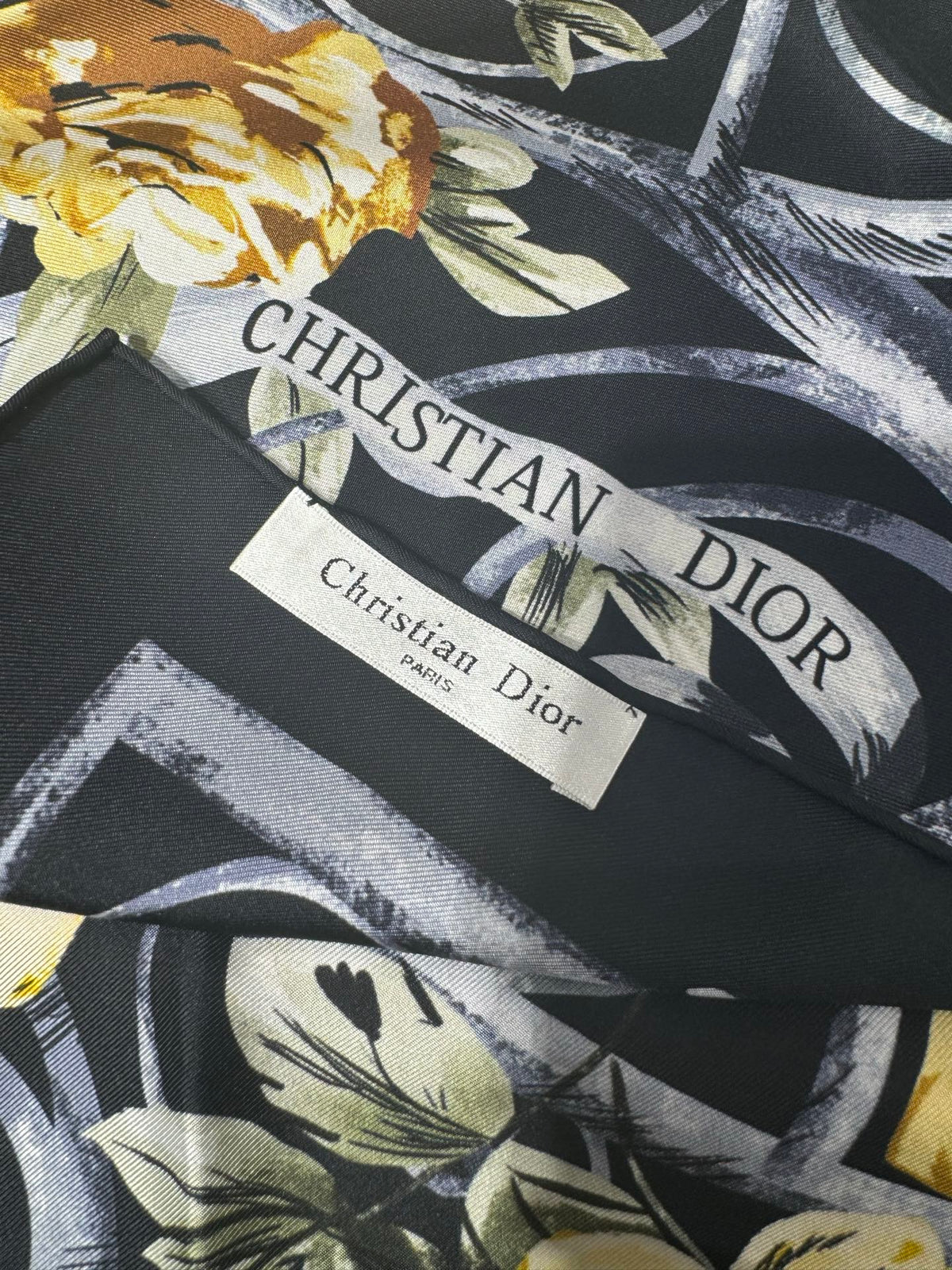 Dior 2026 Floral Scarf 90cm Silk 185385