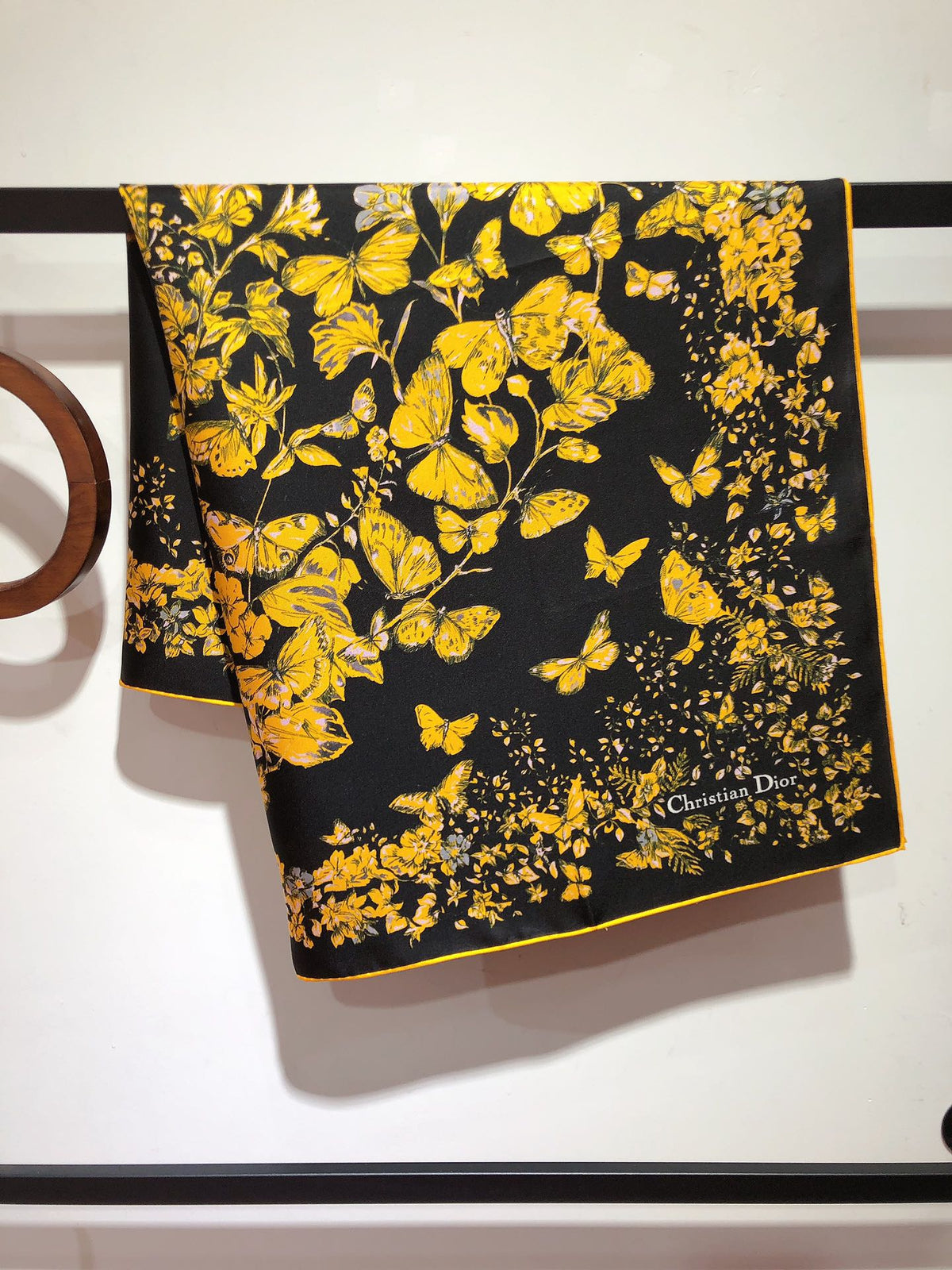 Dior 2026 Le Cœur Des Papillons Scarf 90cm Silk 183757