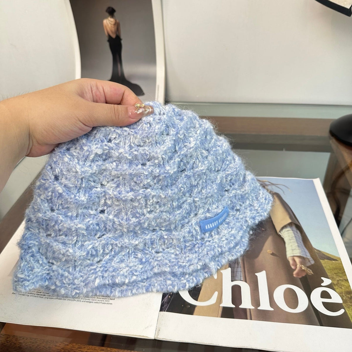 Miumiu Knitted Beanie Hat 497139
