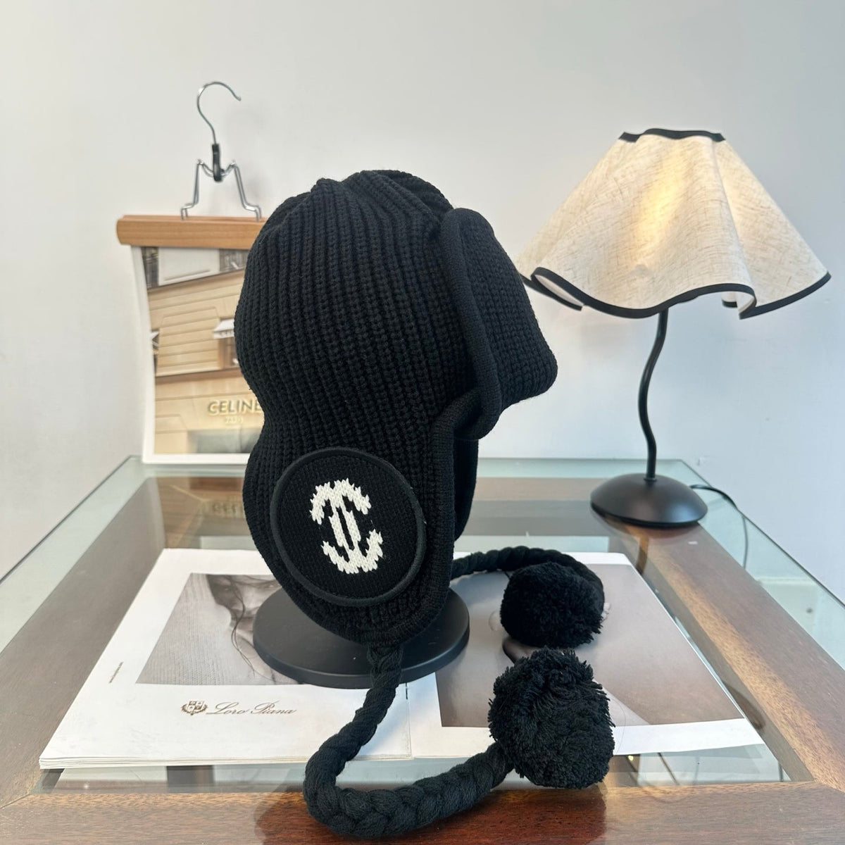 Chanel Cashmere Trapper Hat 512505