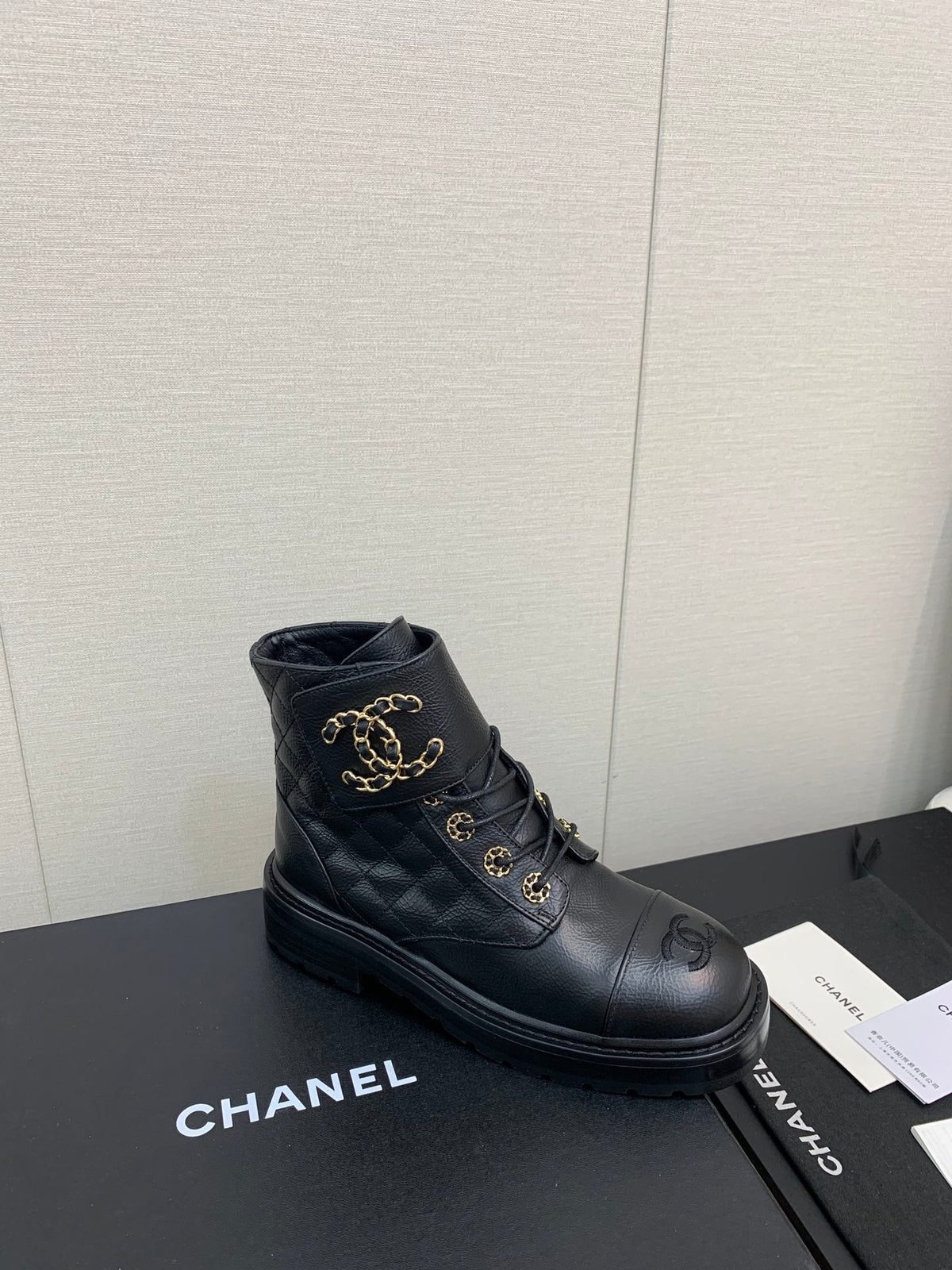CC Ankle Boots Black Cowhide
