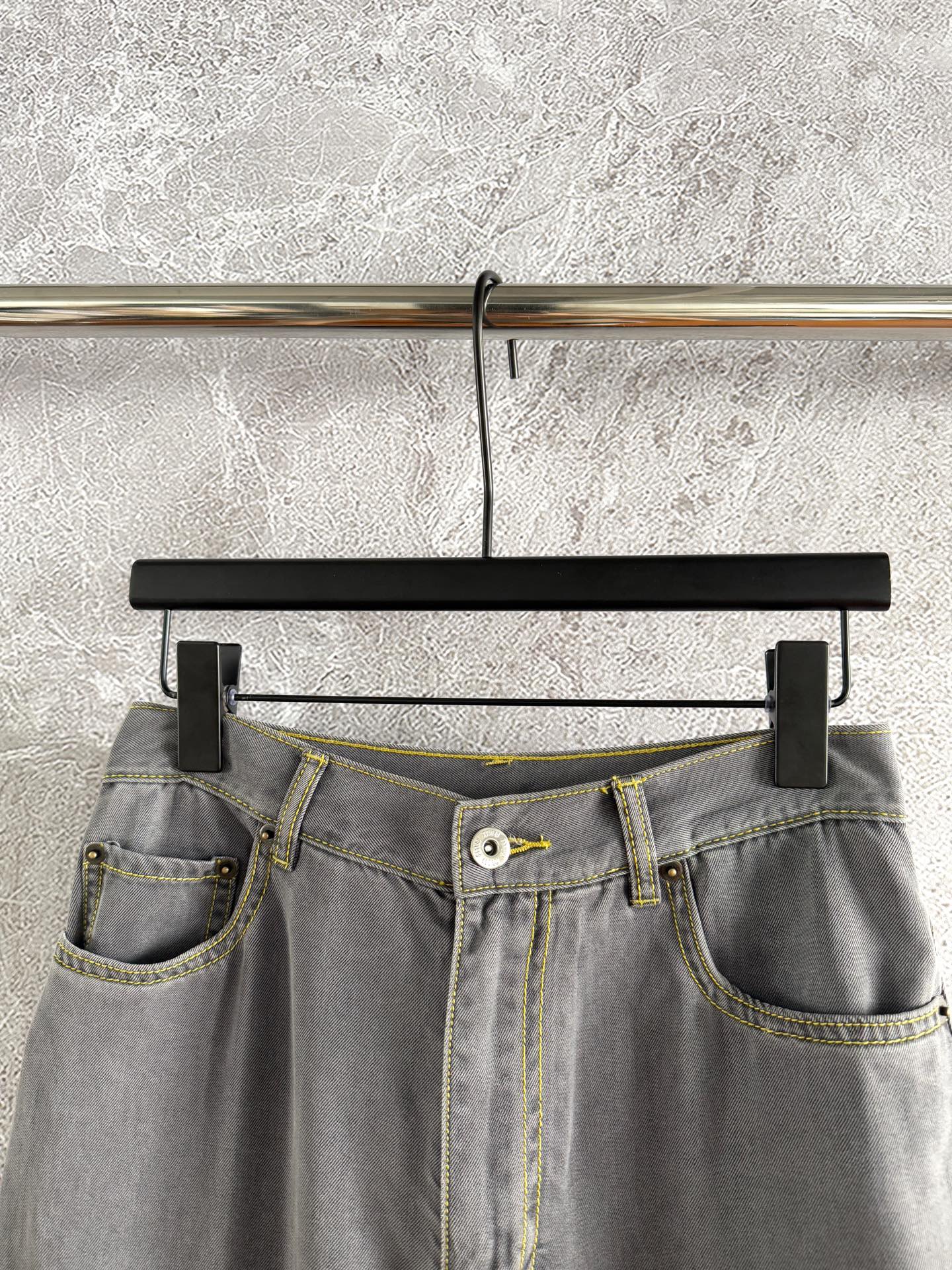 Miu Miu Jeans Gray Cotton