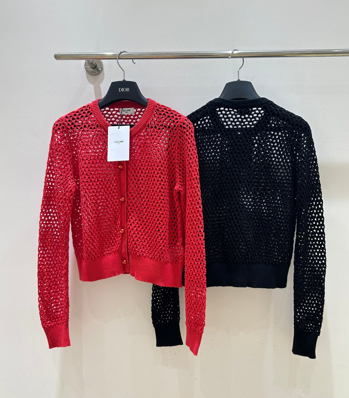 Celine 2026 Crocheted Short Cardigan Wool 407222