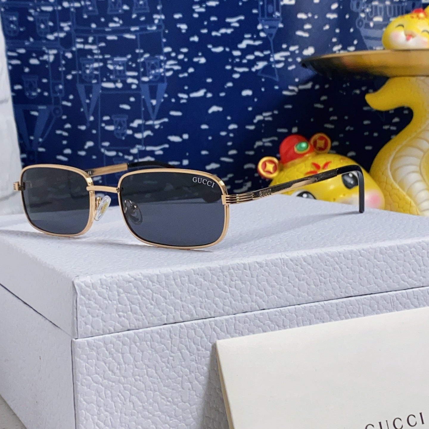 RECTANGULAR FRAME SUNGLASSES GG1457S IN METAL