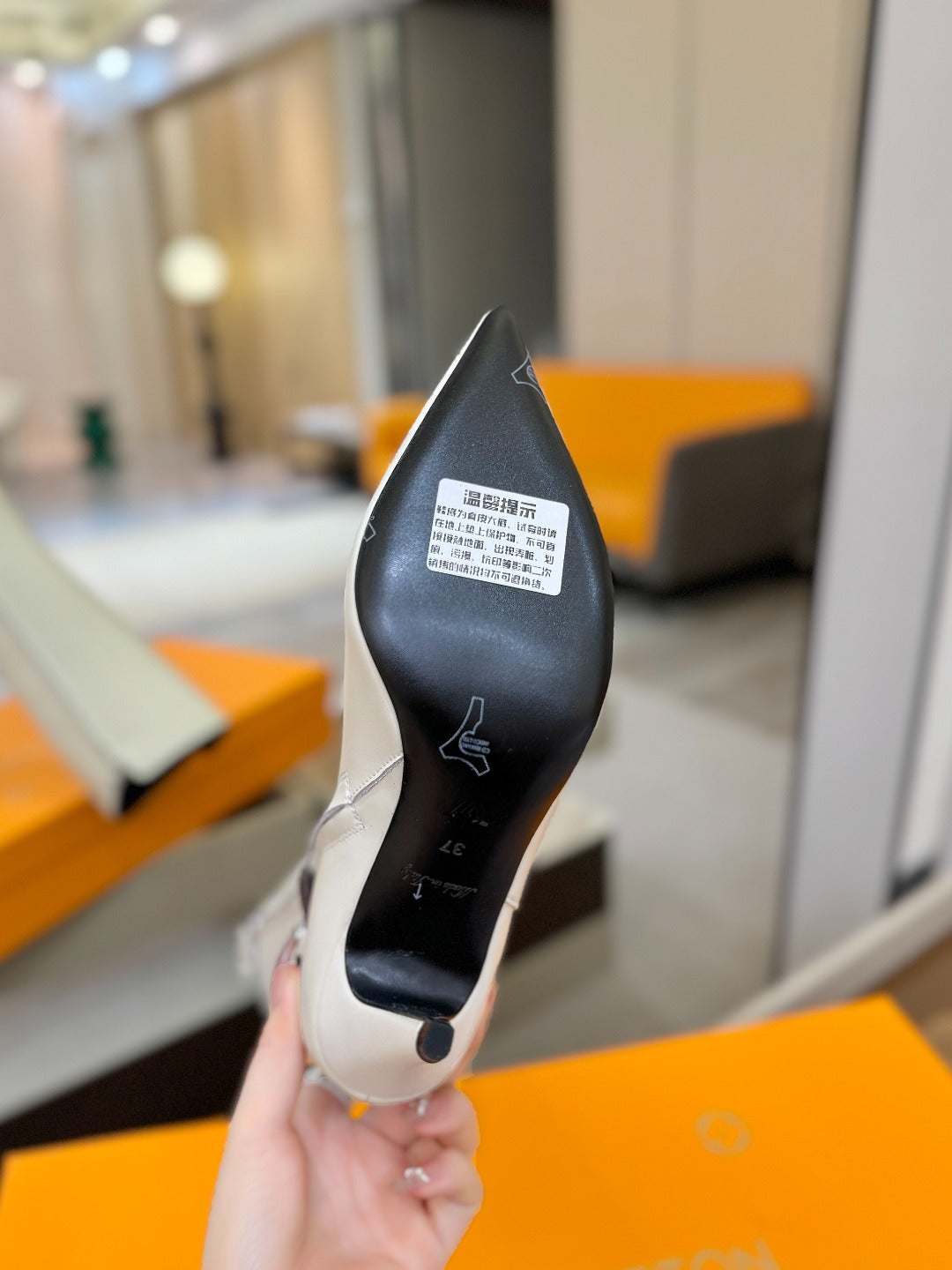 LV 25 Long Boots 90 White Calfskin 573877