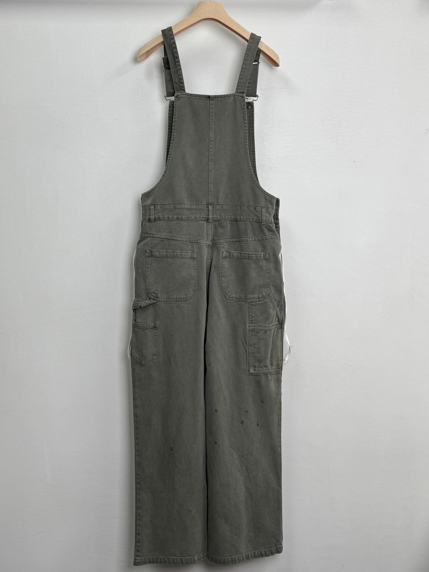 Miu Miu 25 Overalls Gray Green Cotton