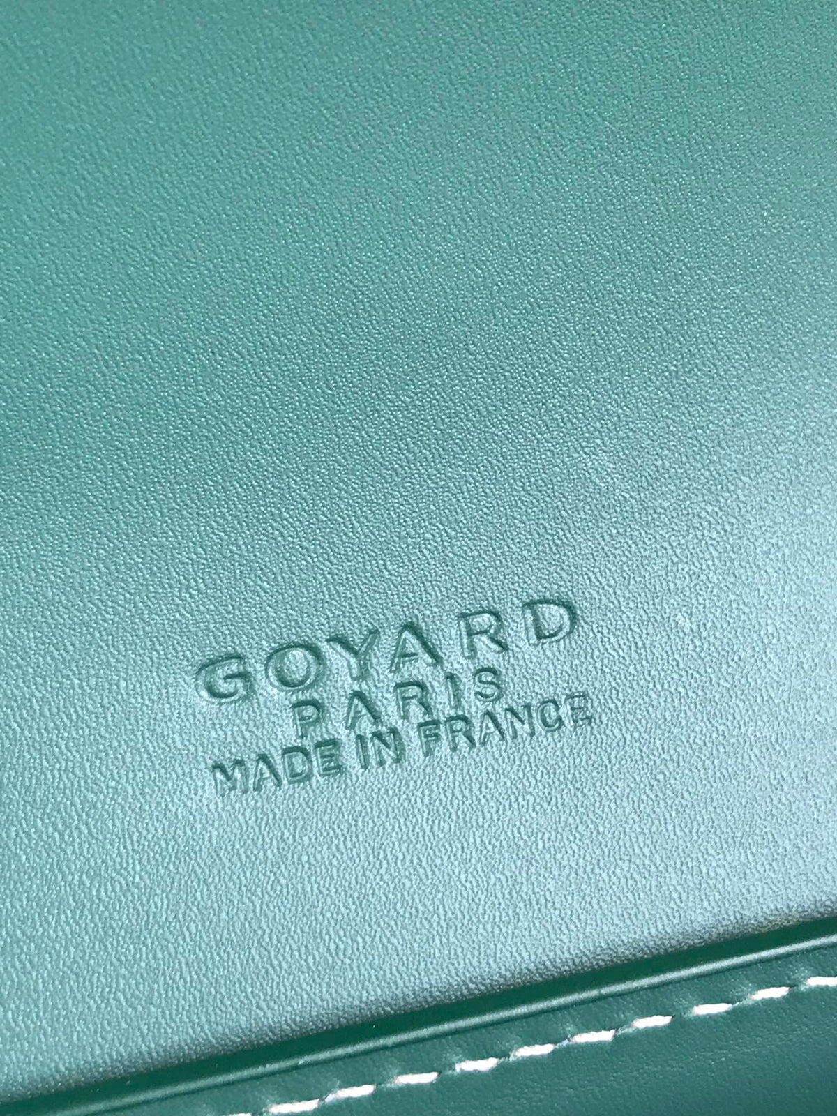 DUCHESSE MARIE-CAROLINE BAG 25 IN GREEN GOYARDINE CANVAS AND SMOOTH CALFSKIN