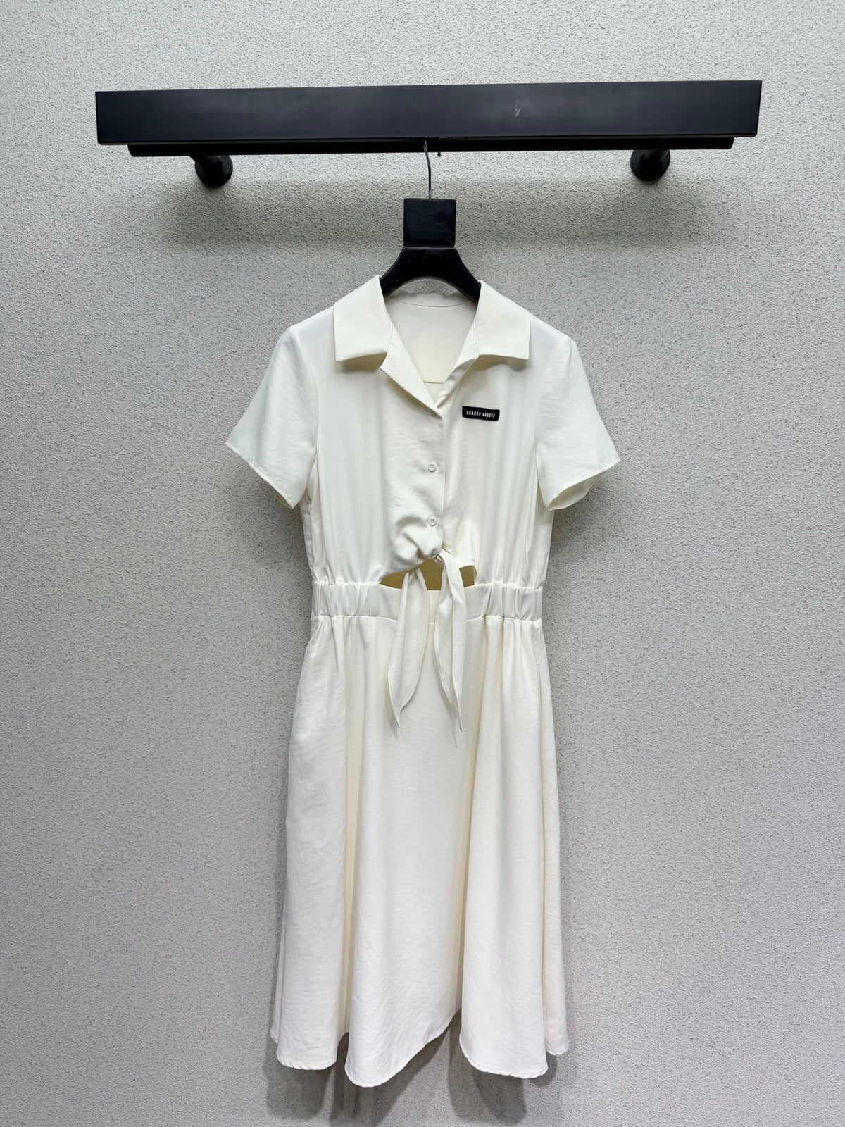 Miumiu 2026 Short-sleeved Shirt Dress Polyester 384302