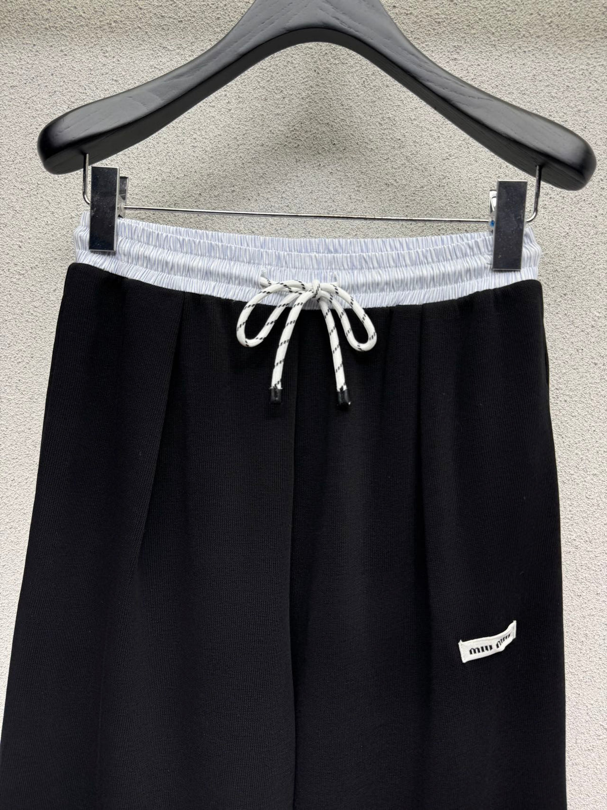 Miumiu 2026 Two-Piece Casual Set Black Cotton 420580