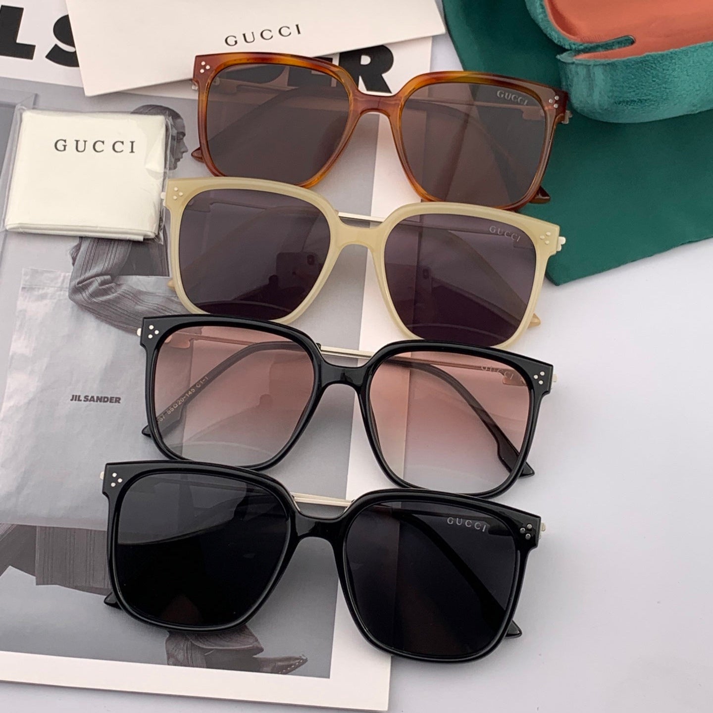SQUARE FRAME SUNGLASSES G7108 IN ACETATE