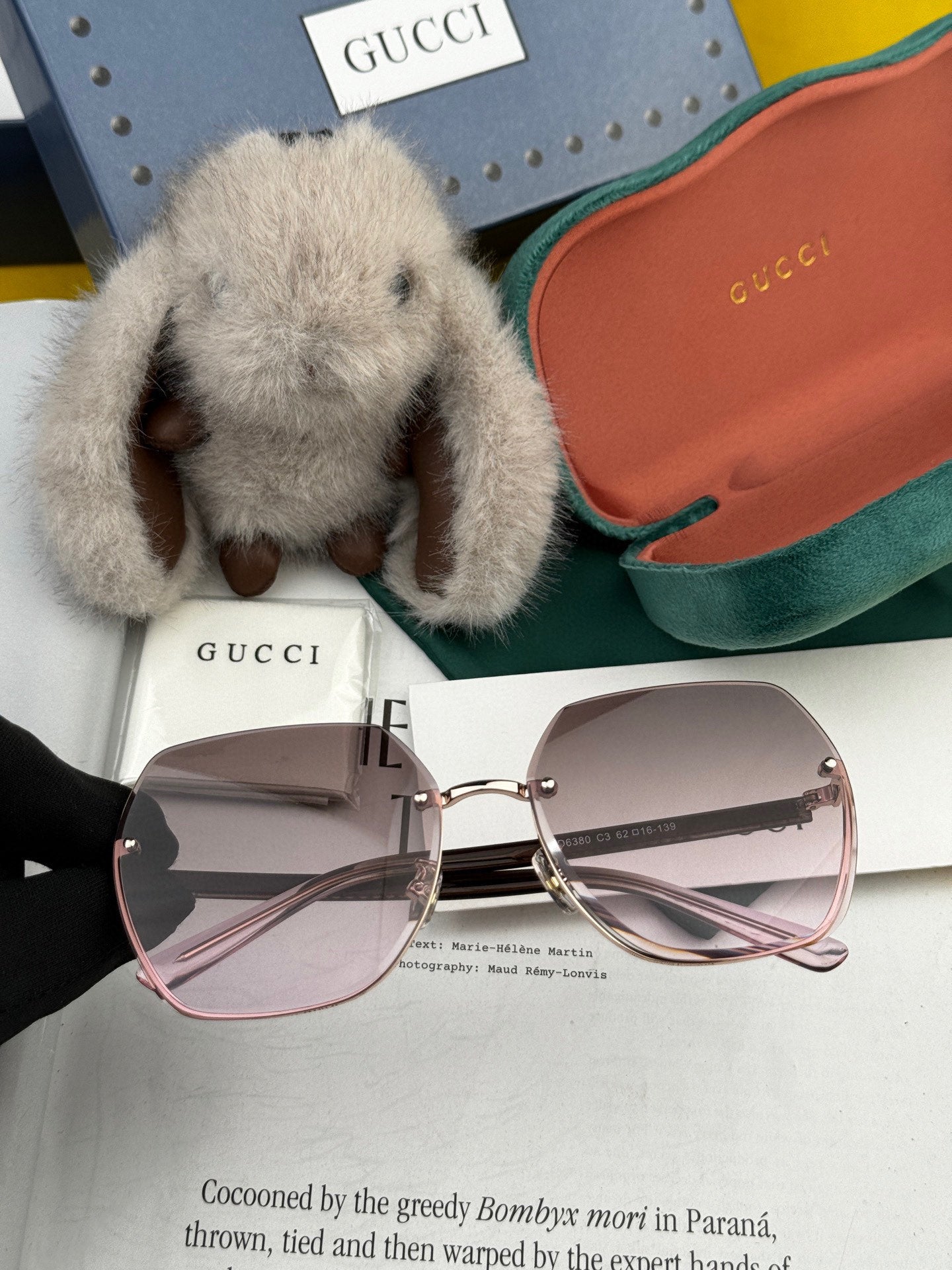 RECTANGULAR FRAME SUNGLASSES G0638 IN METAL AND ACETATE