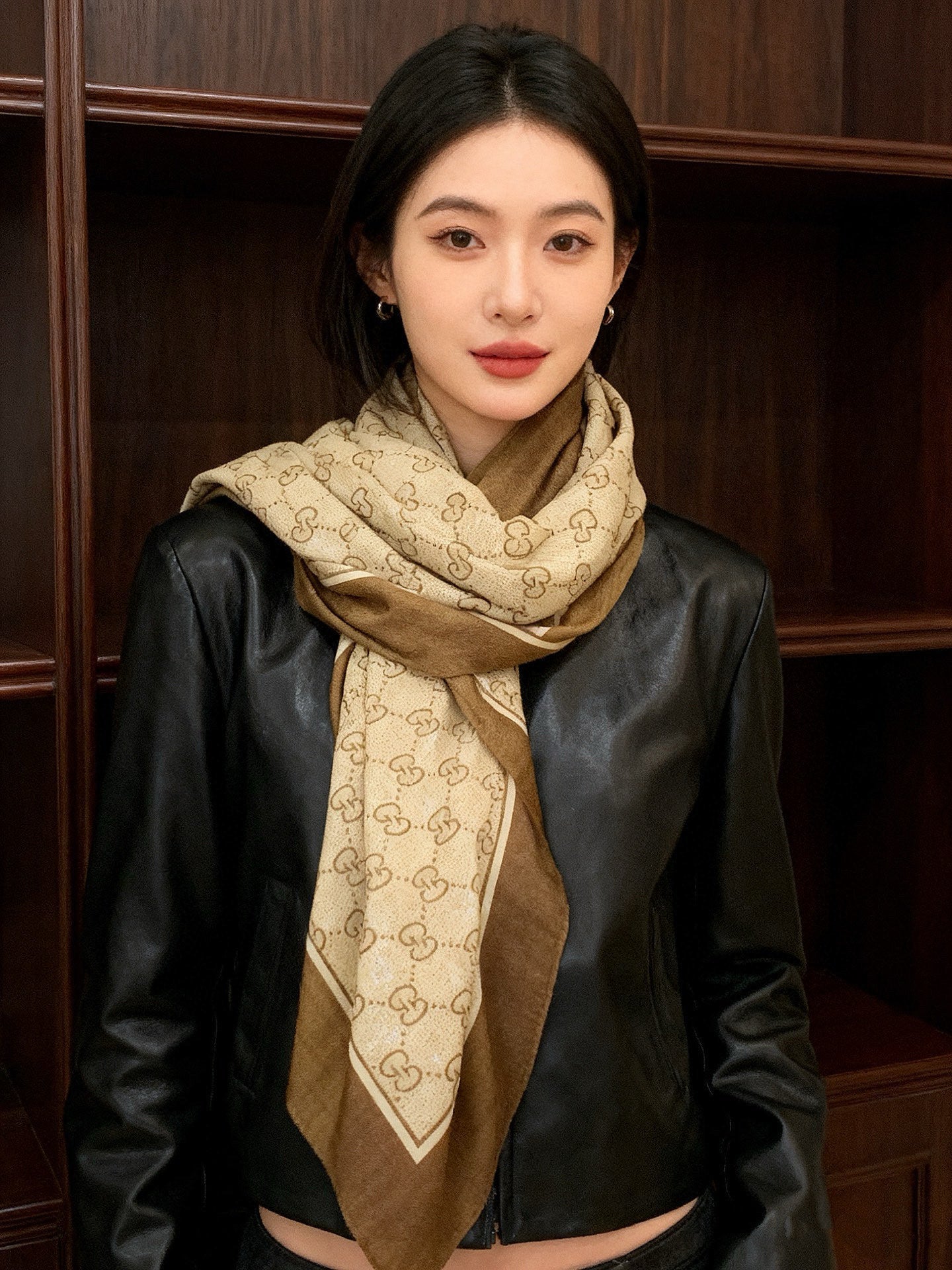 GG Classic 135CM Beige Tan Cashmere 287698