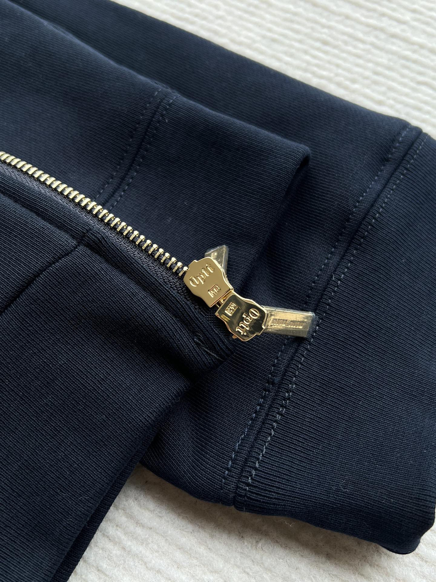 Miu Miu 25 Drawstring Jacket Navy Blue Cotton