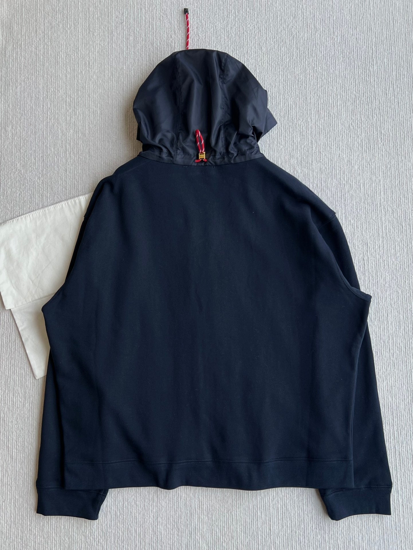 Miu Miu 25 Drawstring Jacket Navy Blue Cotton