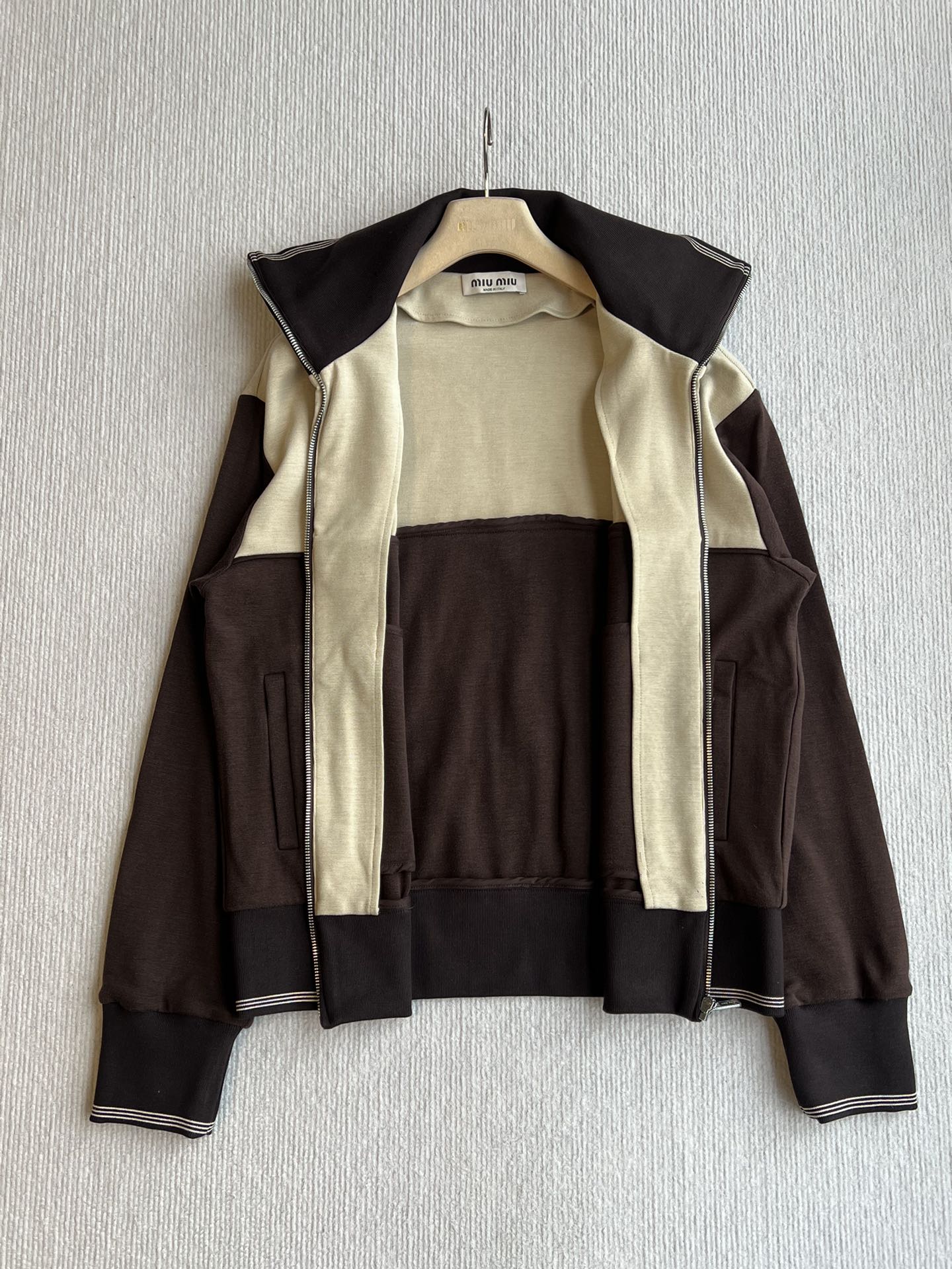 Miu Miu 25 Winter Set Brown Mix Beige Viscose