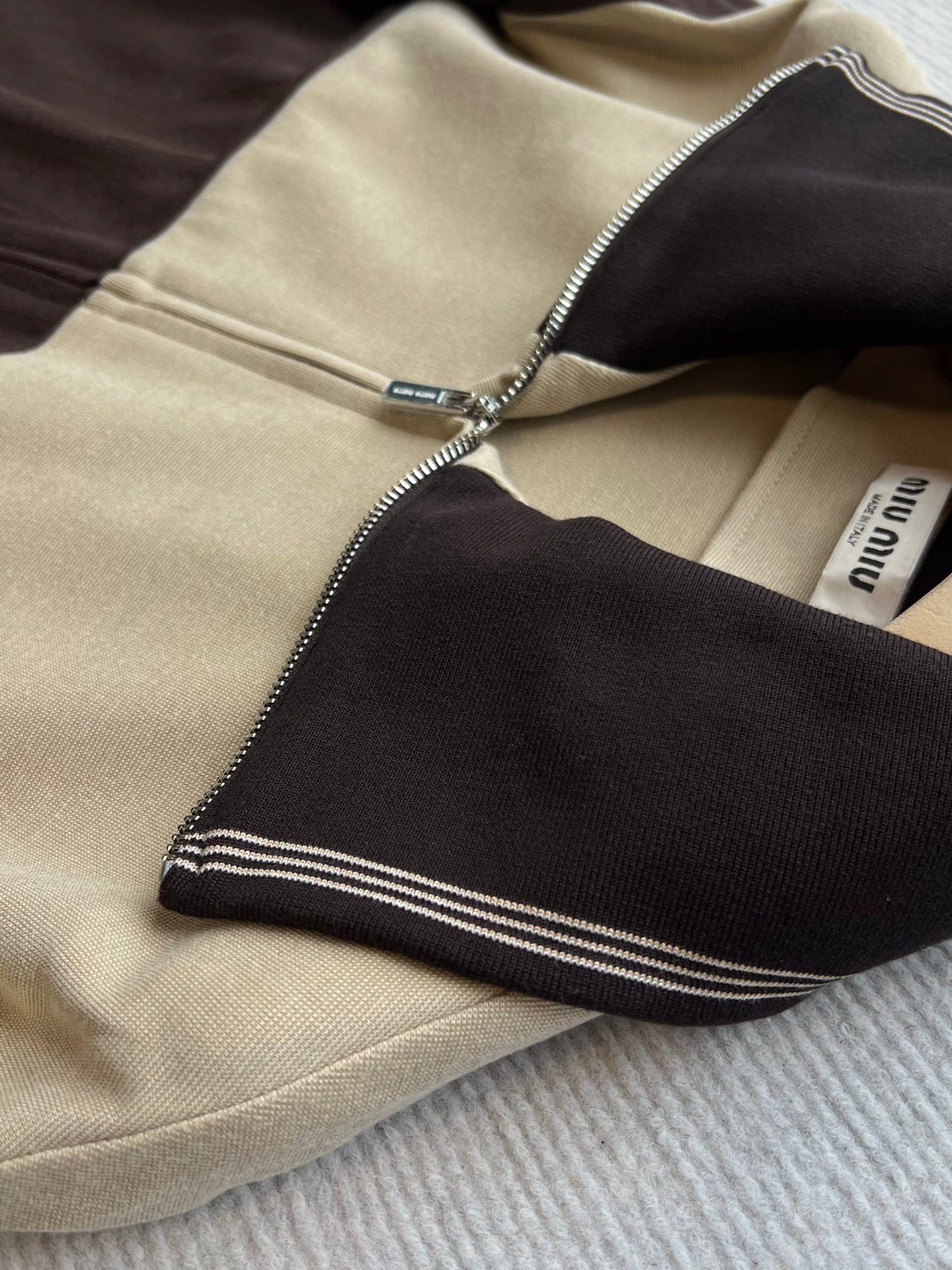 Miu Miu 25 Winter Set Brown Mix Beige Viscose