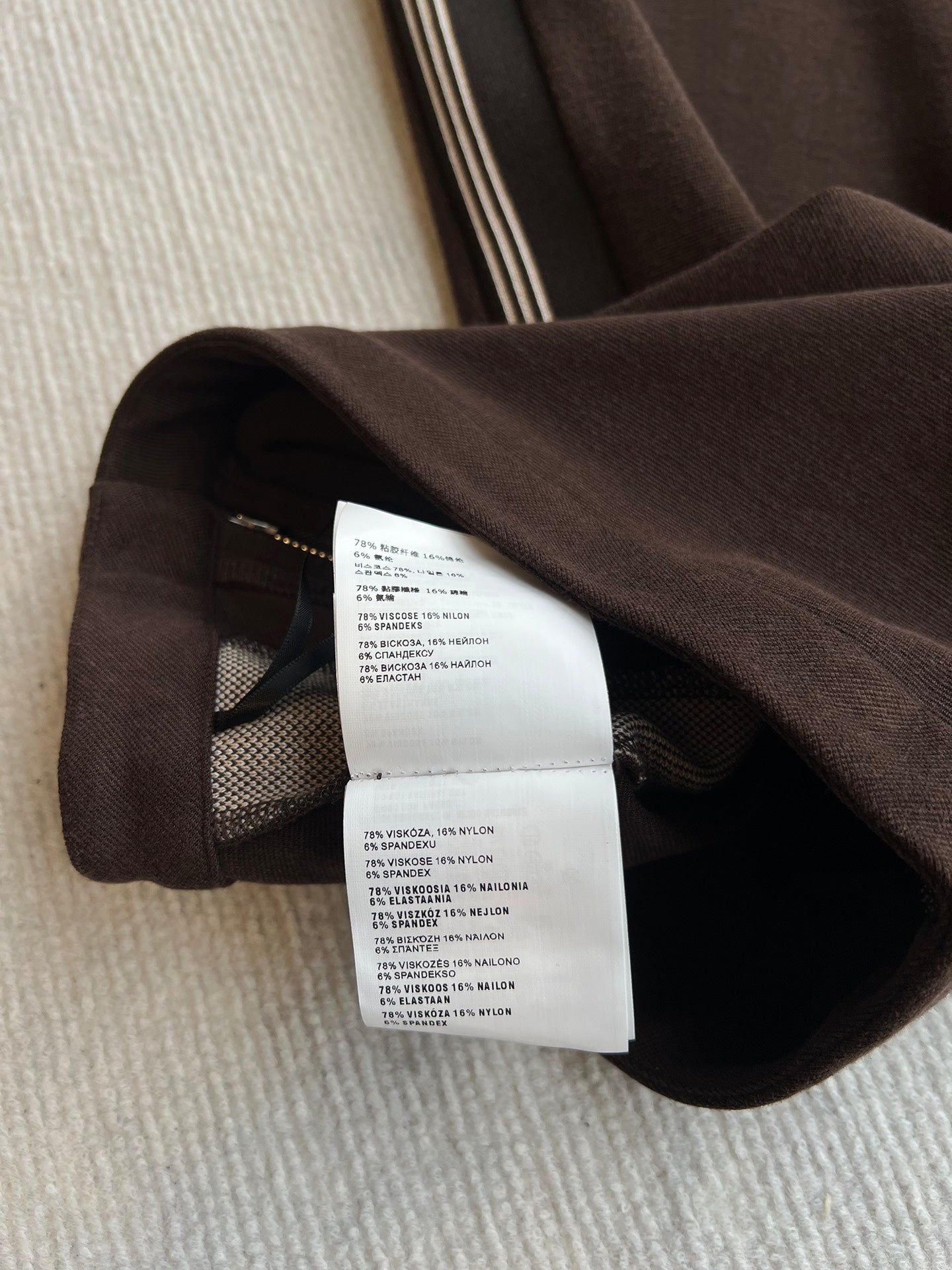 Miu Miu 25 Winter Set Brown Mix Beige Viscose