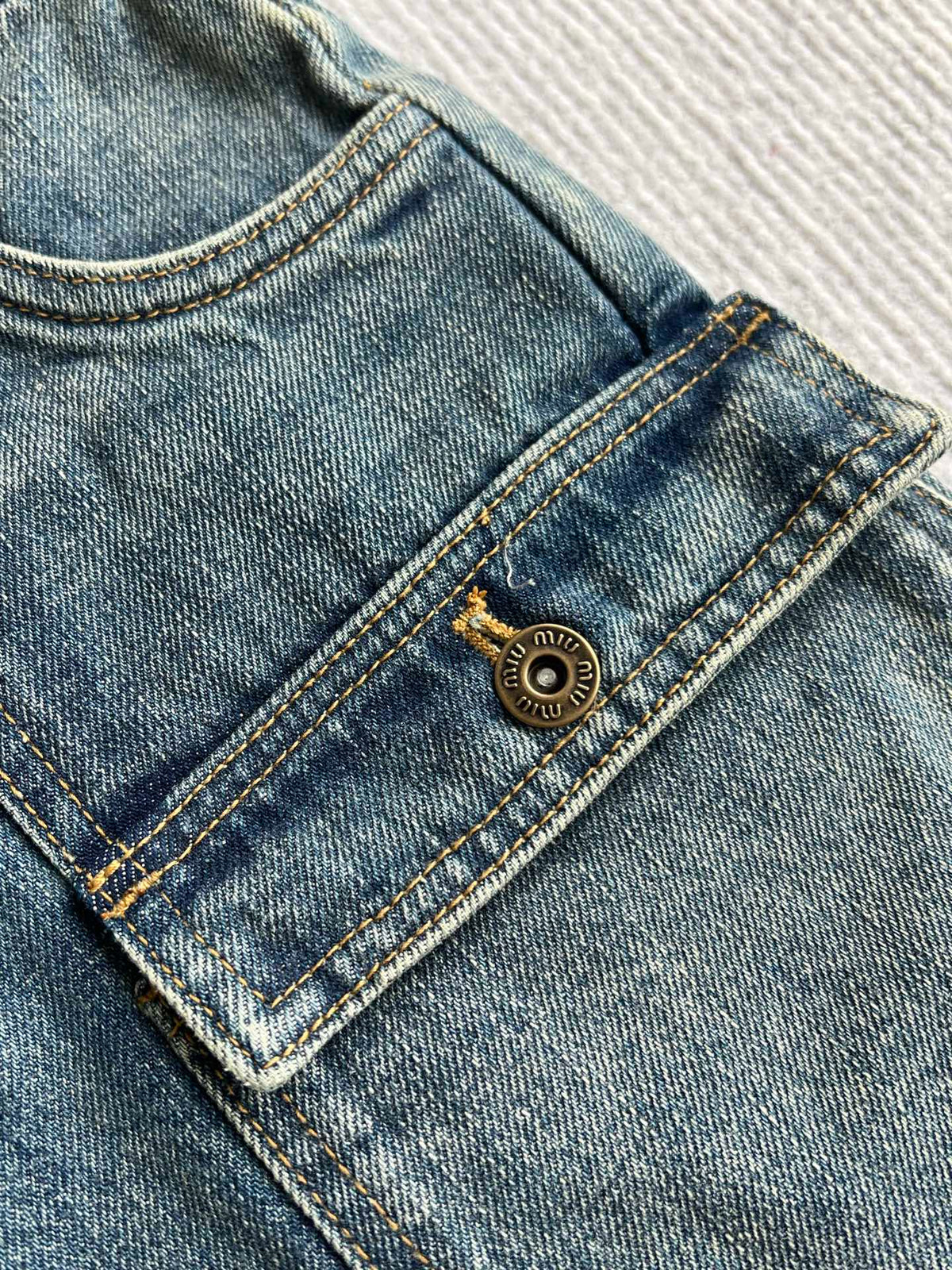 Miumiu 2026 Denim Short Blue Cotton 356321
