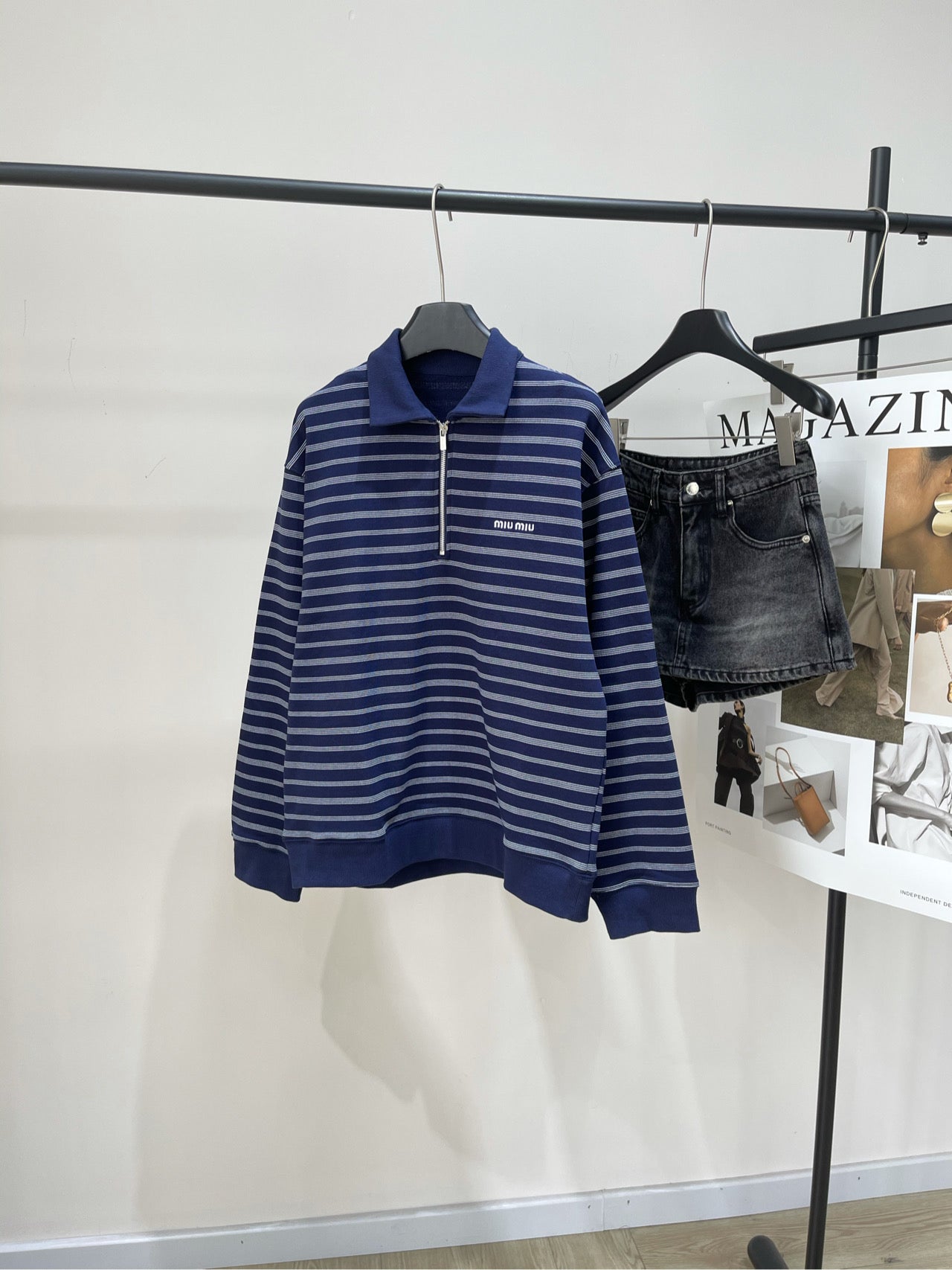 Miu Miu 25 Polo Shirt Knitted Cotton Terry 296555