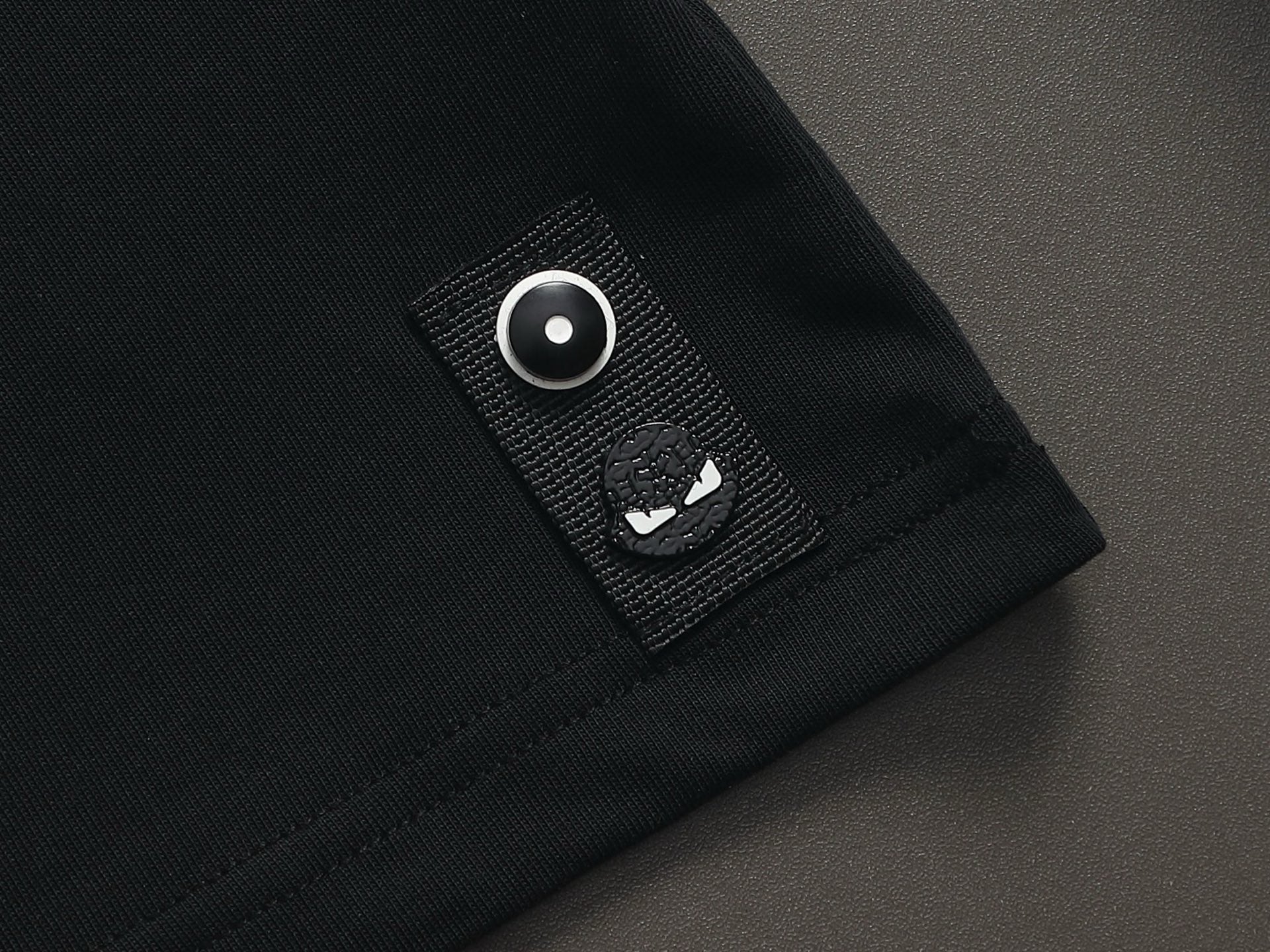 Fendi 2026 Men's Shorts Black Brown Monogram Cotton Blend 829767