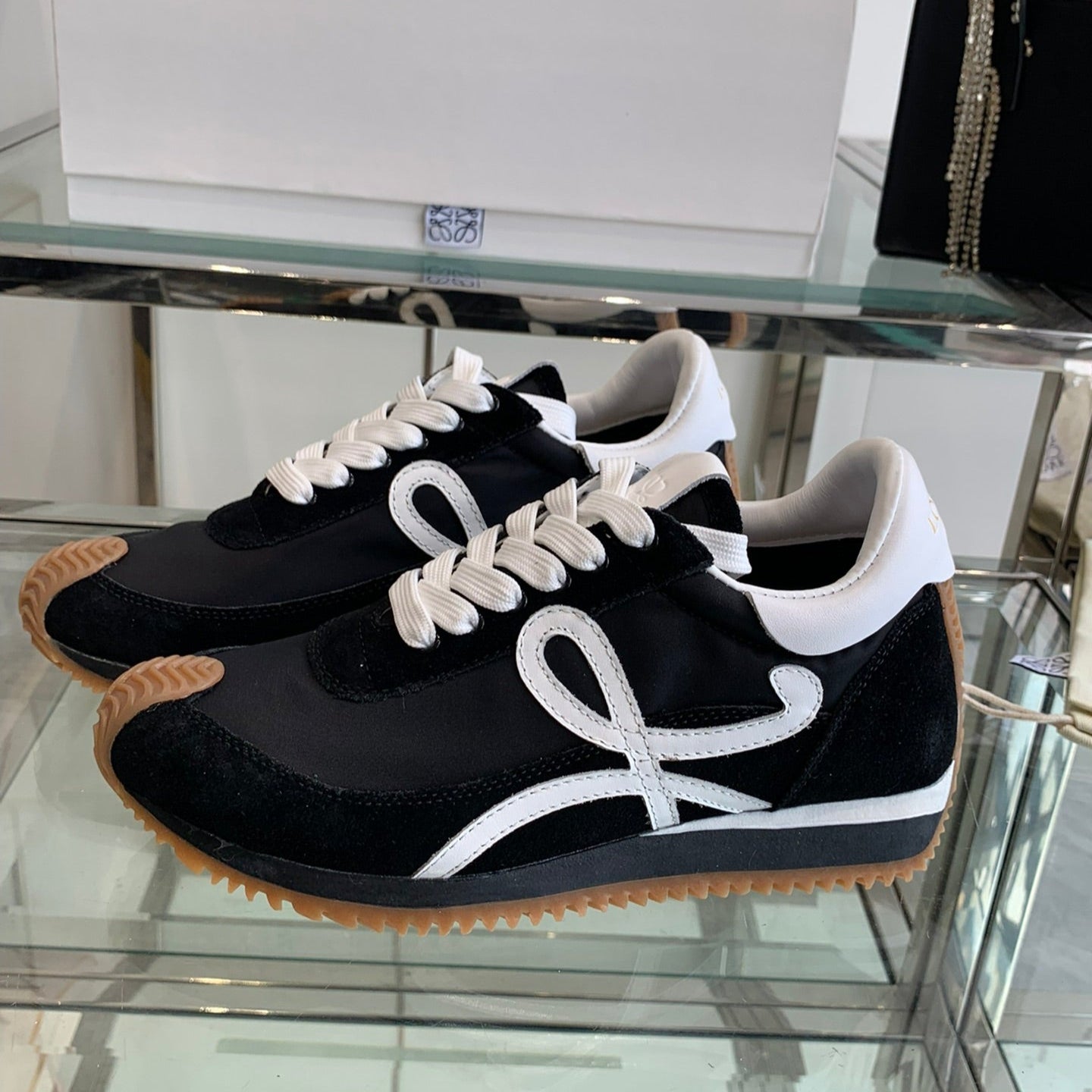Loewe Flow Runner Sneaker Black White