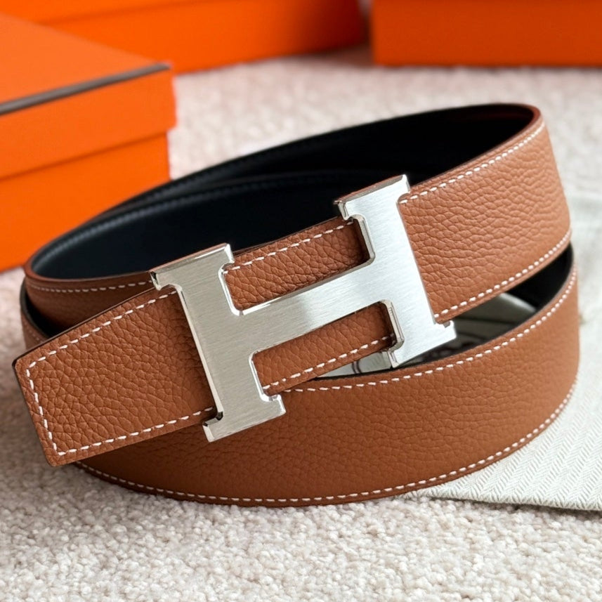 HM H 5382 38mm Belt Black Brown Leather 188232