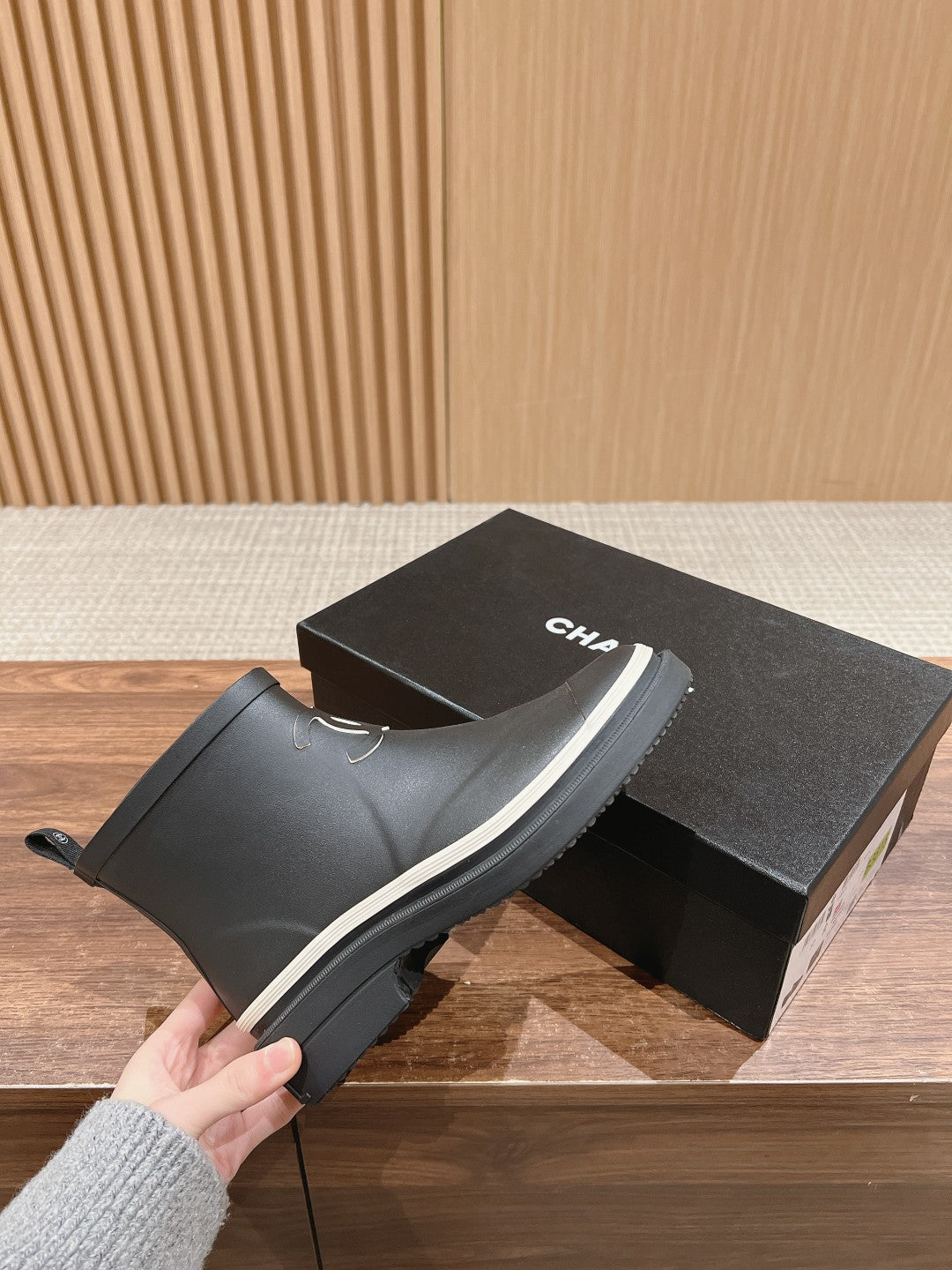 CC RAIN BOOTS BLACK TPU