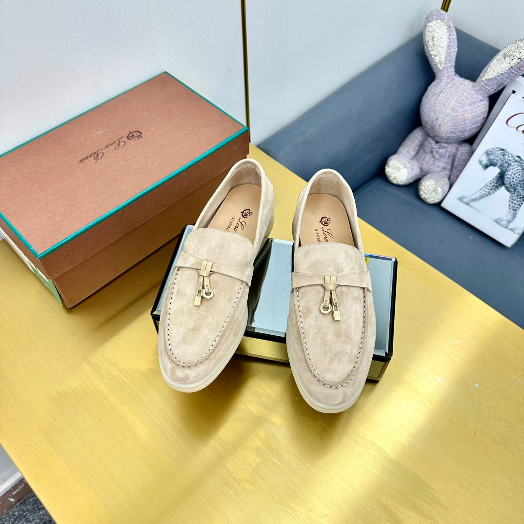 LP Summer Charms Walk Loafers Beige Suede  994502