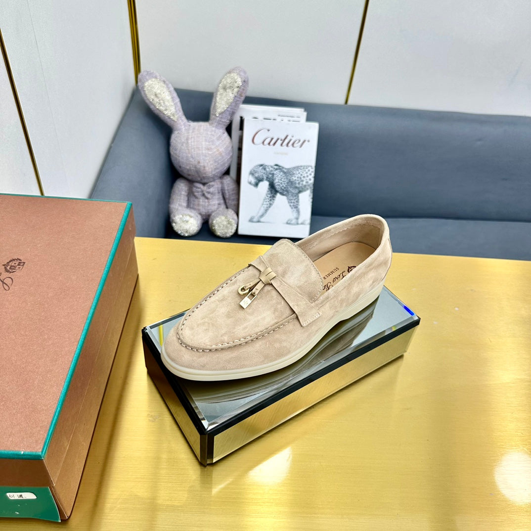 LP Summer Charms Walk Loafers Beige Suede  994502
