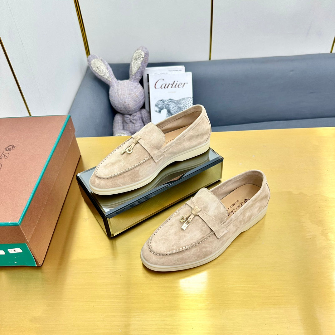 LP Summer Charms Walk Loafers Beige Suede  994502
