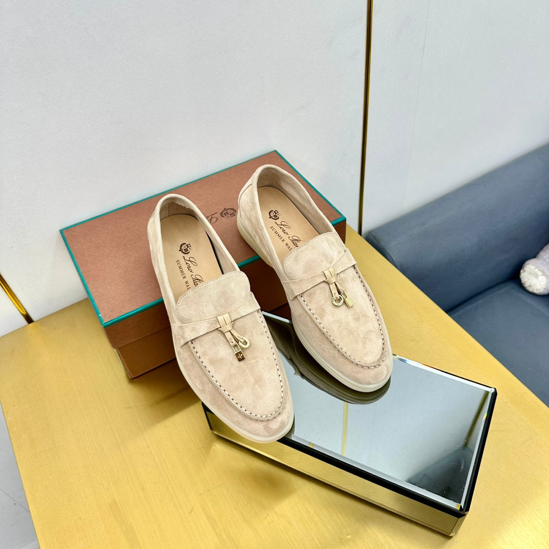 LP Summer Charms Walk Loafers Beige Suede  994502