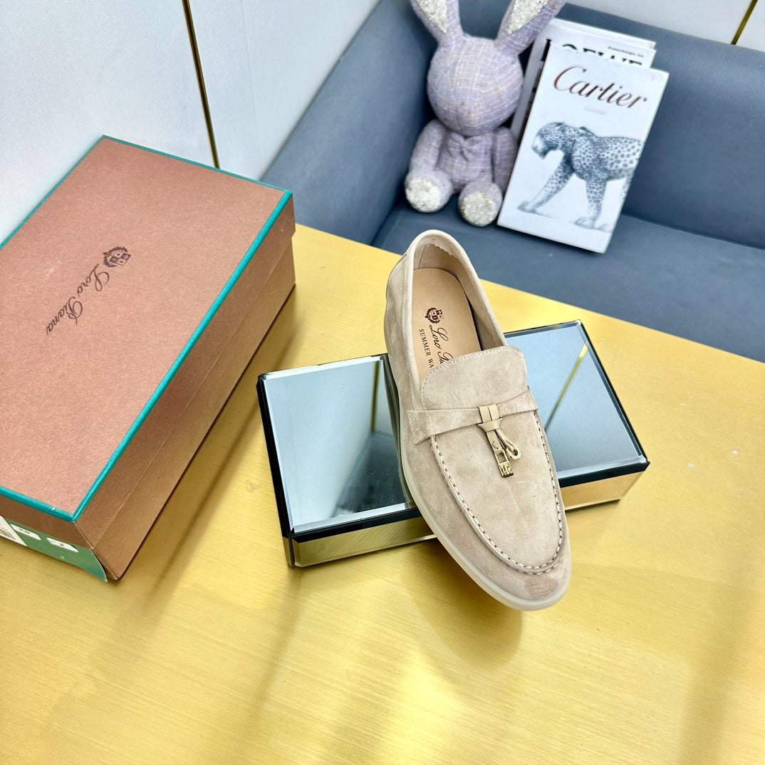 LP Summer Charms Walk Loafers Beige Suede  994502