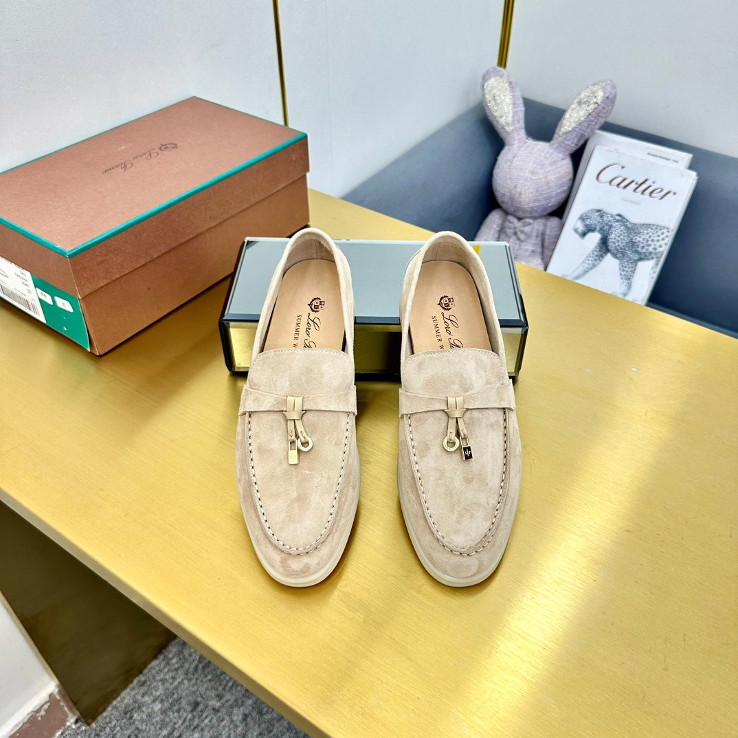 LP Summer Charms Walk Loafers Beige Suede  994502