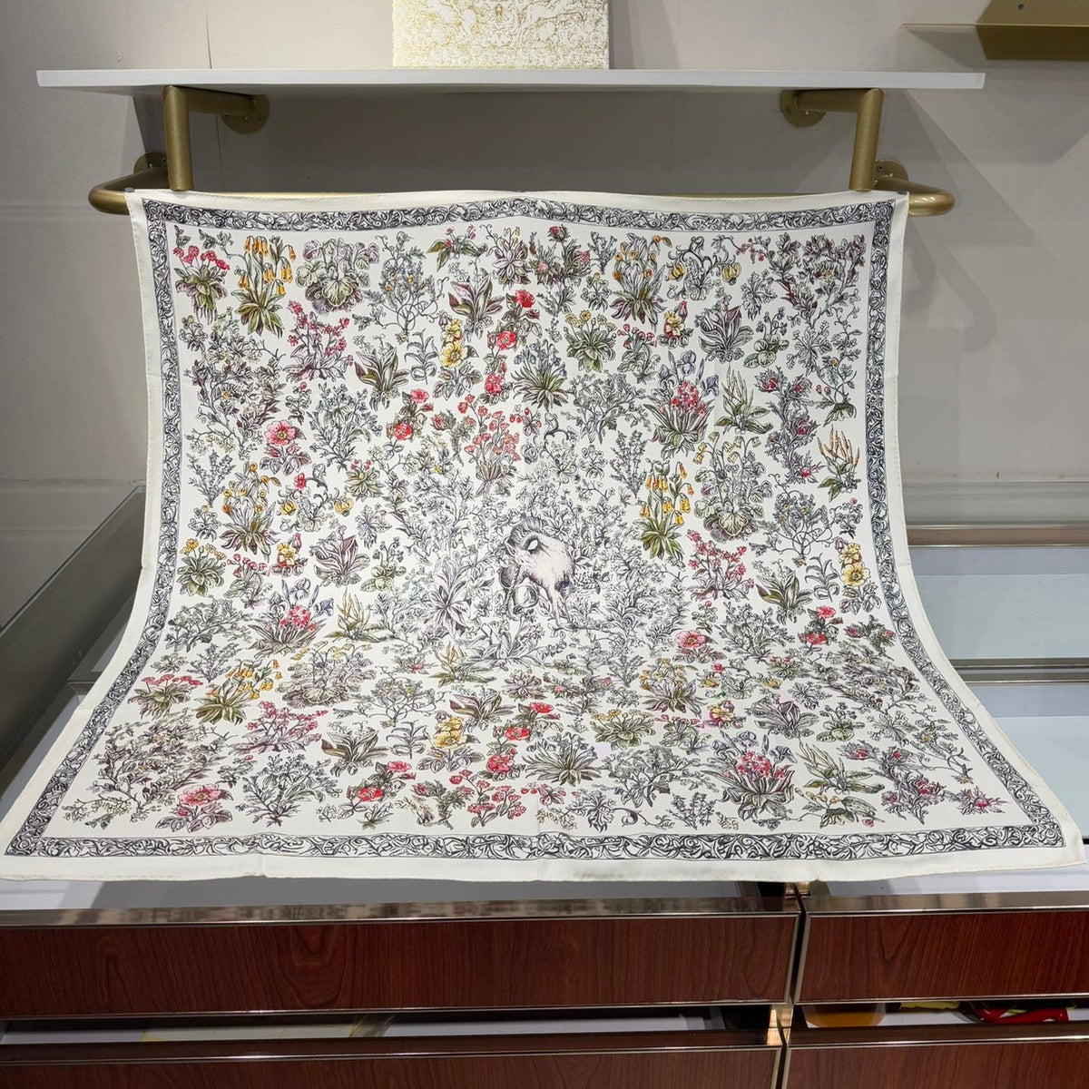 Dior 2026 Millefiori Unicorn Scarf 140cm Colorful Silk 184416