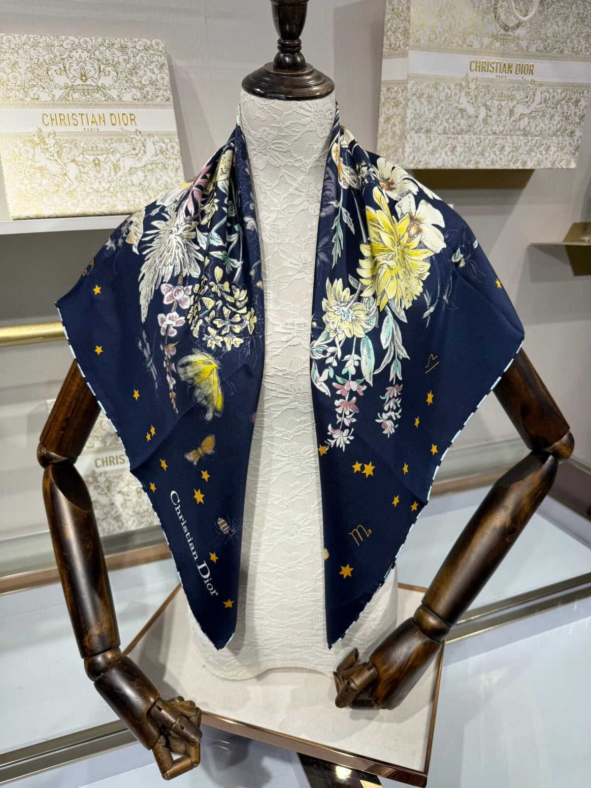 Dior 2026 Rosier Scarf 90cm Silk 198320