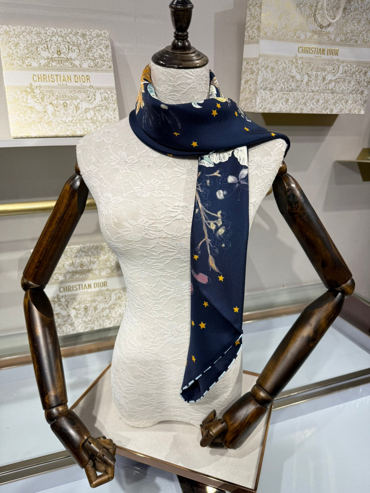 Dior 2026 Rosier Scarf 90cm Silk 198320